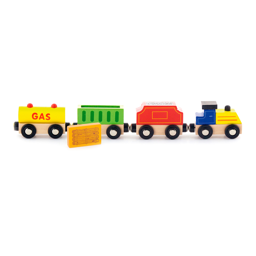 

Дополнительный набор к железной дороге Viga Toys Поезд грузовой Источники энергии (50820)