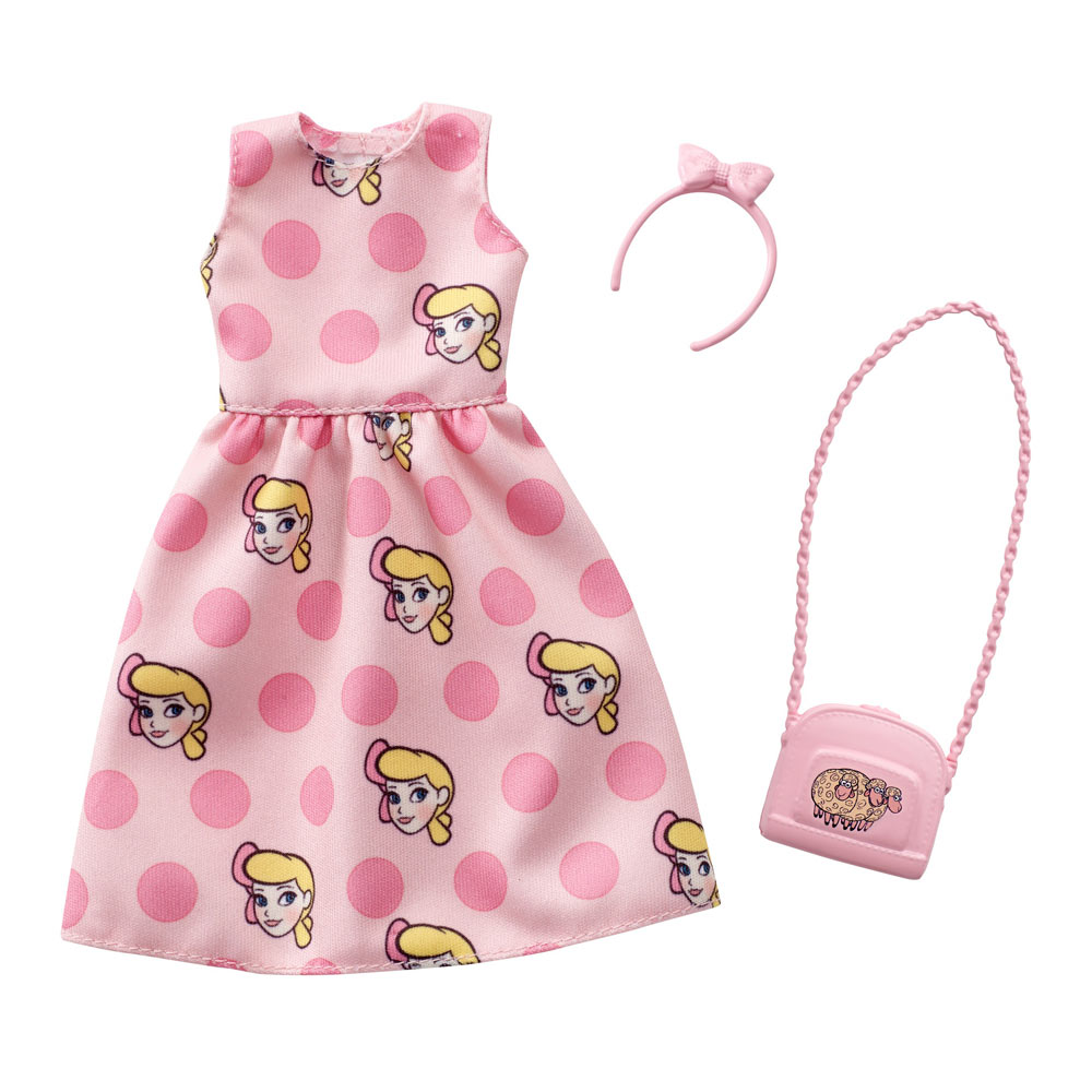 

Одежда Barbie Стильные принты розовое платье Toystory (FYW81/FXK78)