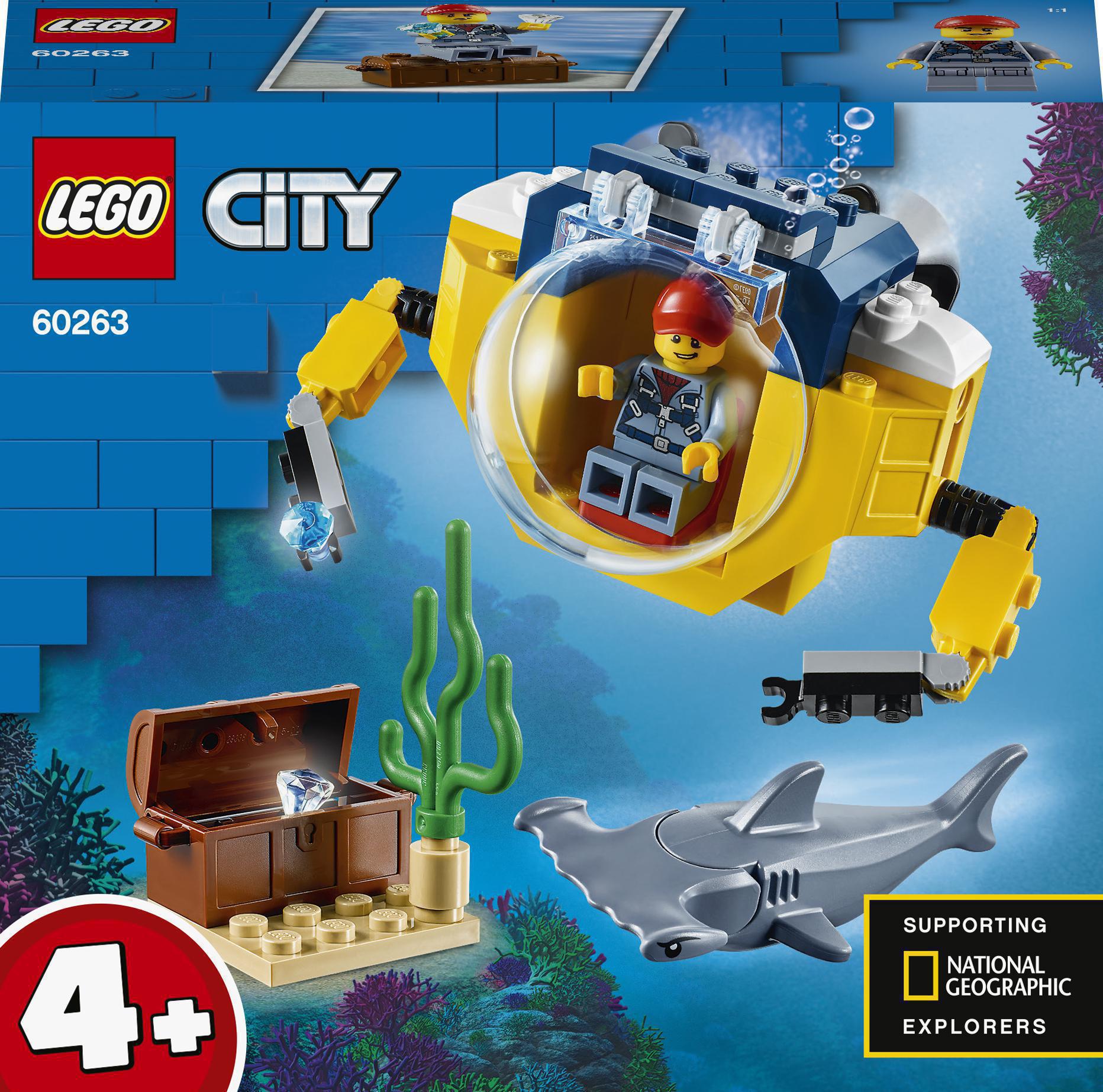

Конструктор LEGO City Океан: мини-подлодка (60263)