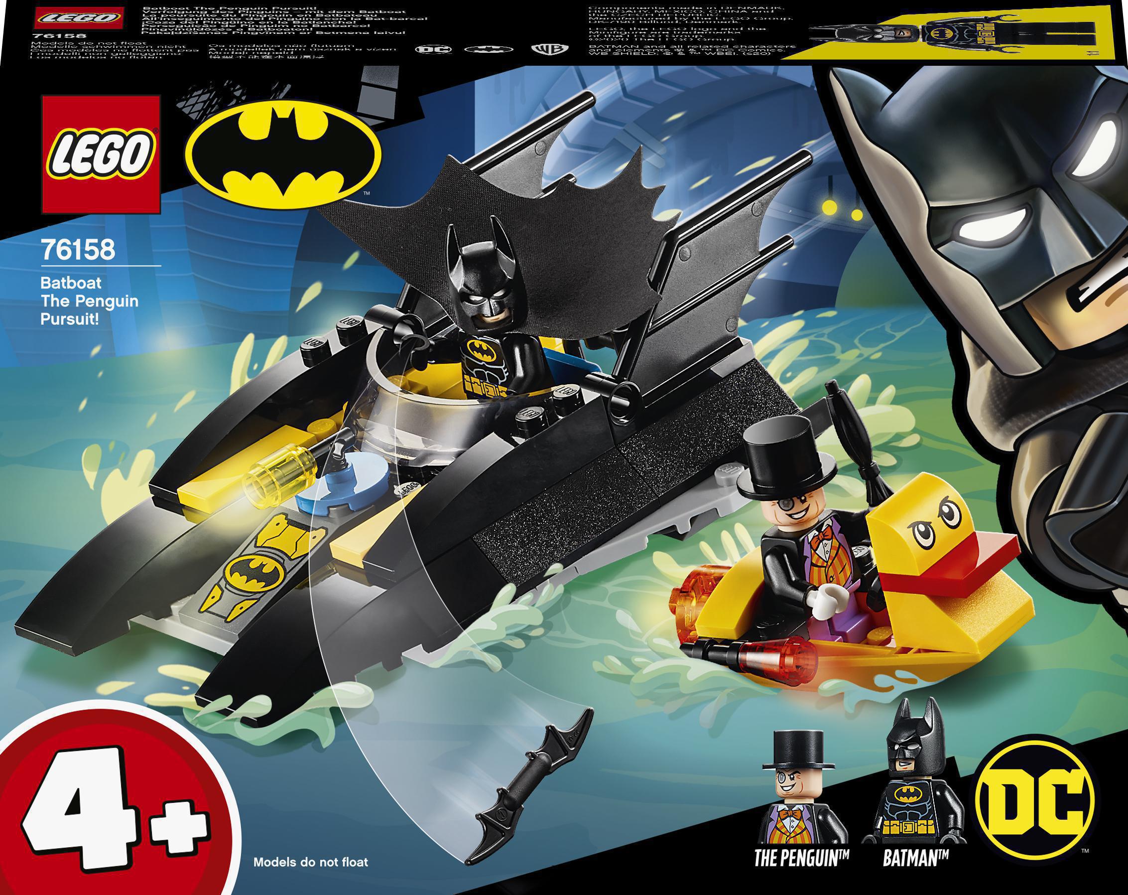 

Конструктор LEGO Super Heroes DC Batman Погоня за Пингвином на Бэткатере (76158)