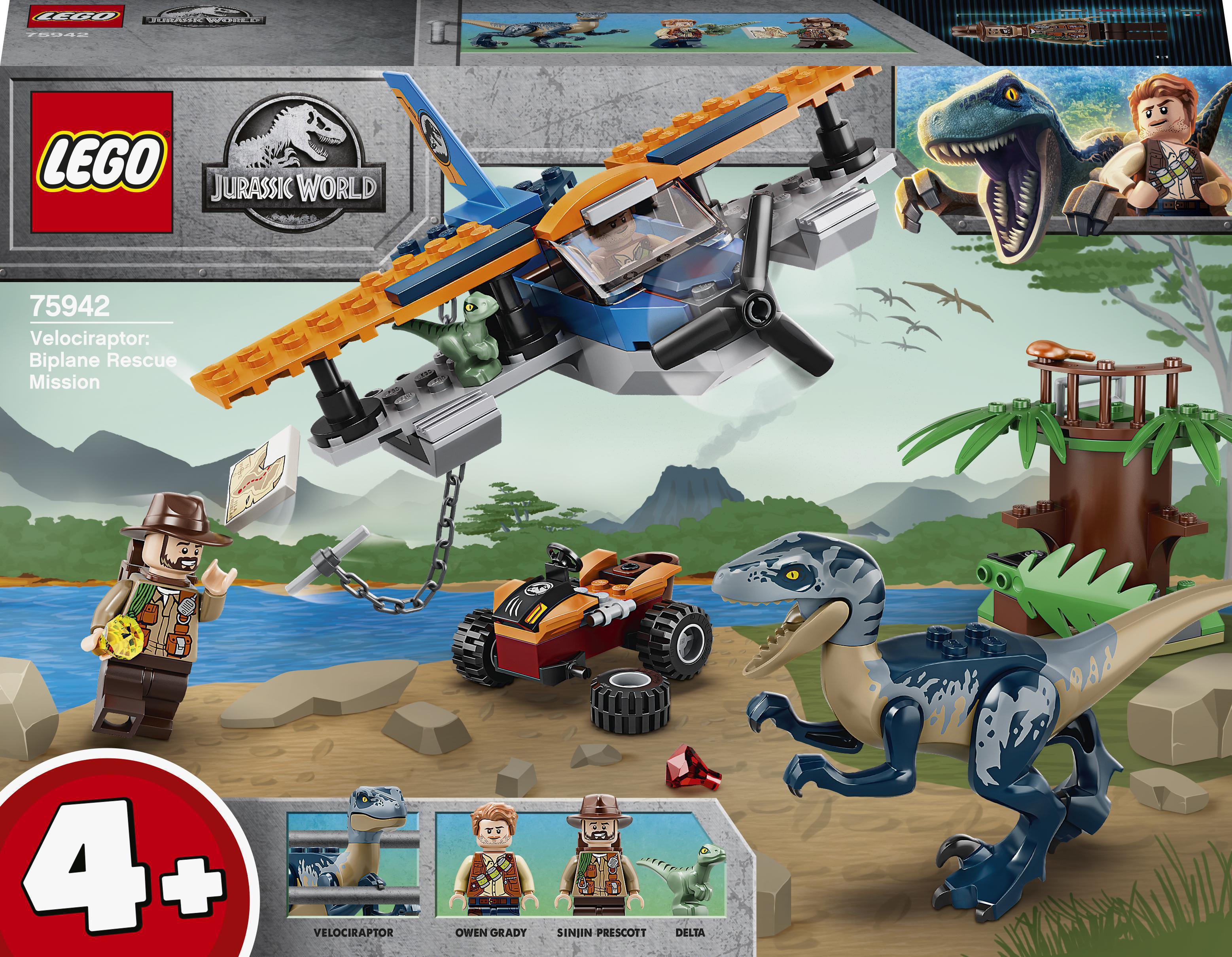 

Конструктор LEGO Jurassic World Велоцираптор: спасательная миссия на самолете (75942)