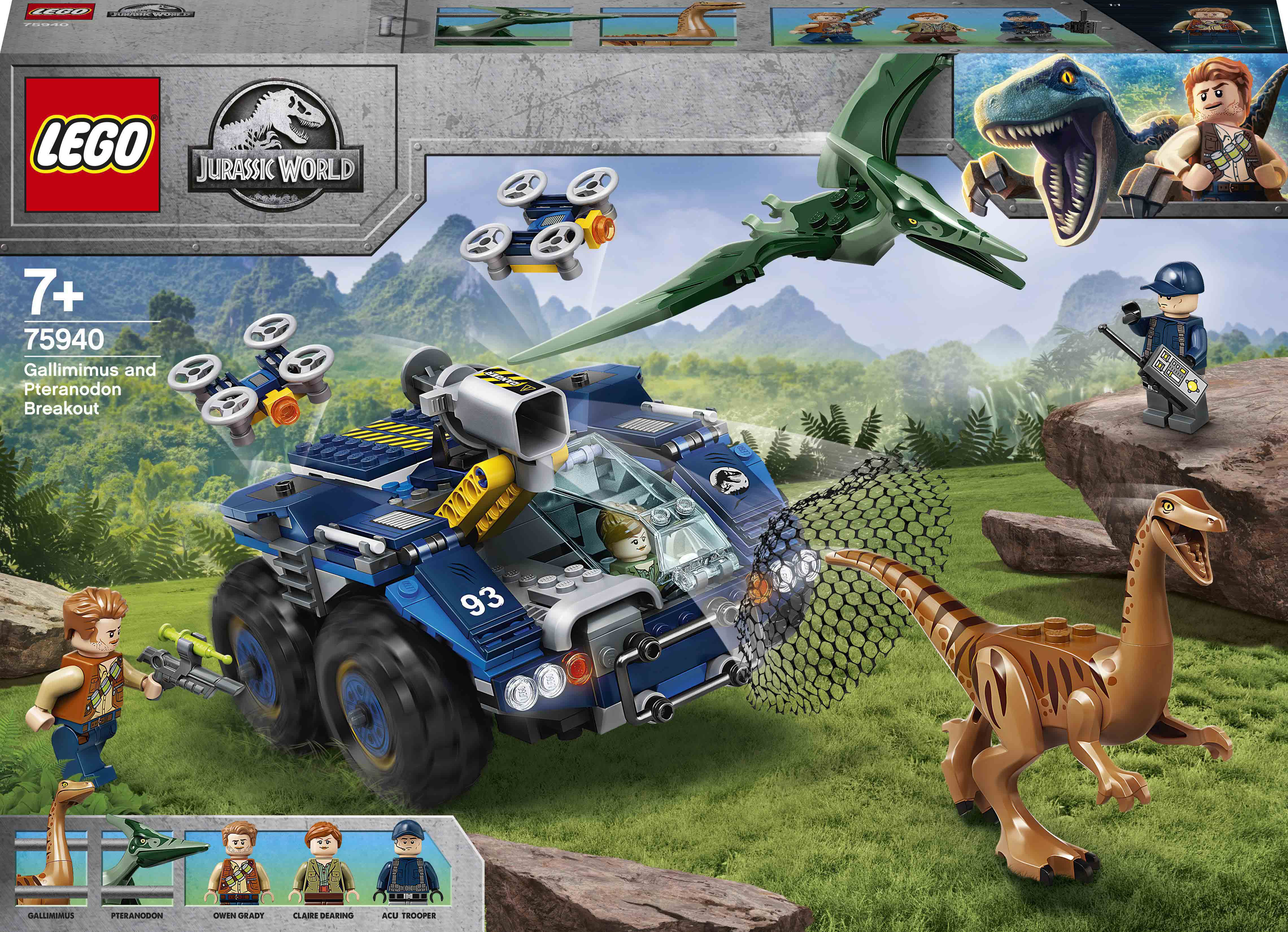 Акція на Конструктор LEGO Jurassic World Побег галлимимуса и птеранодона (75940) від Будинок іграшок