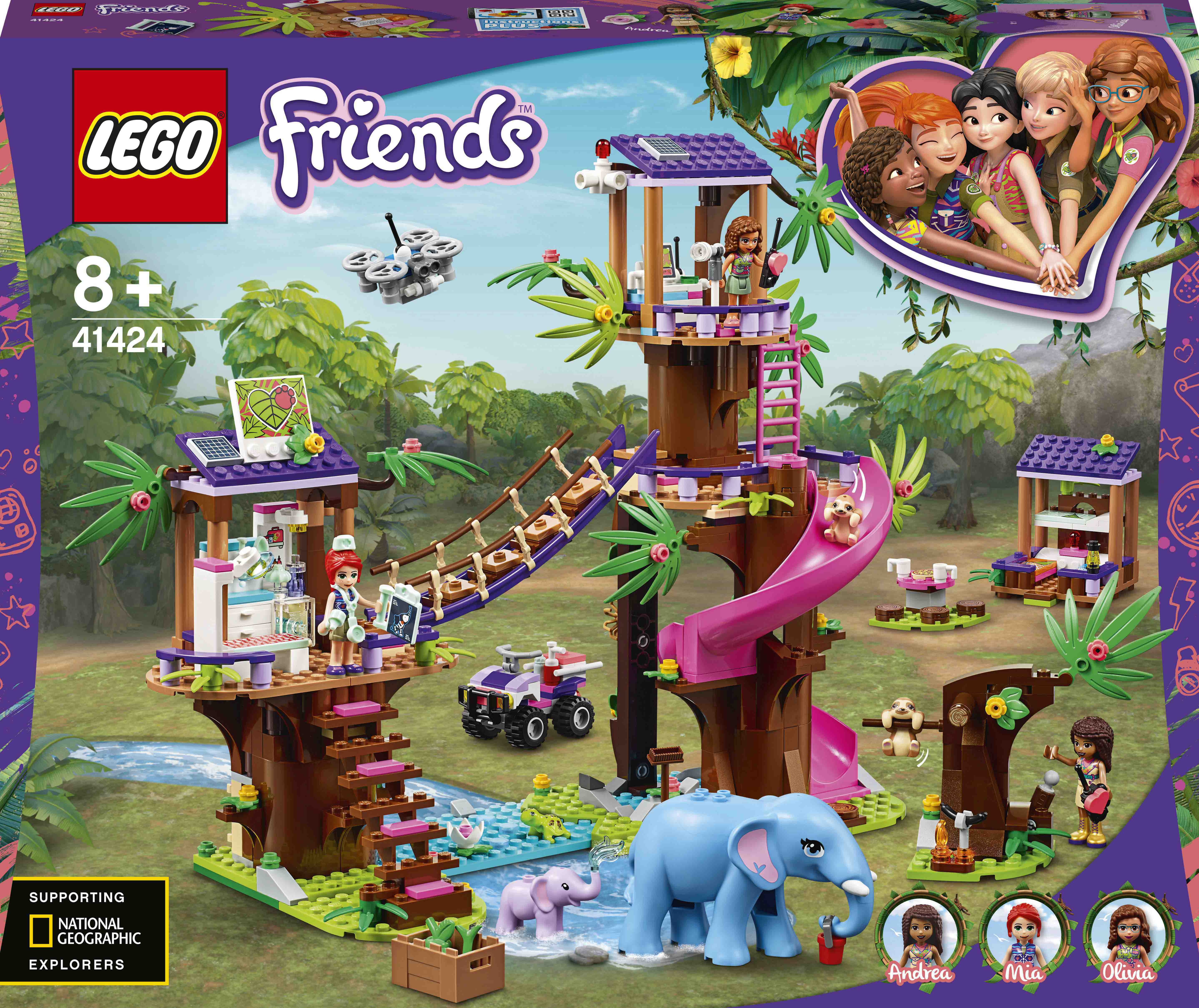 

Конструктор LEGO Friends Джунгли: штаб спасателей (41424)