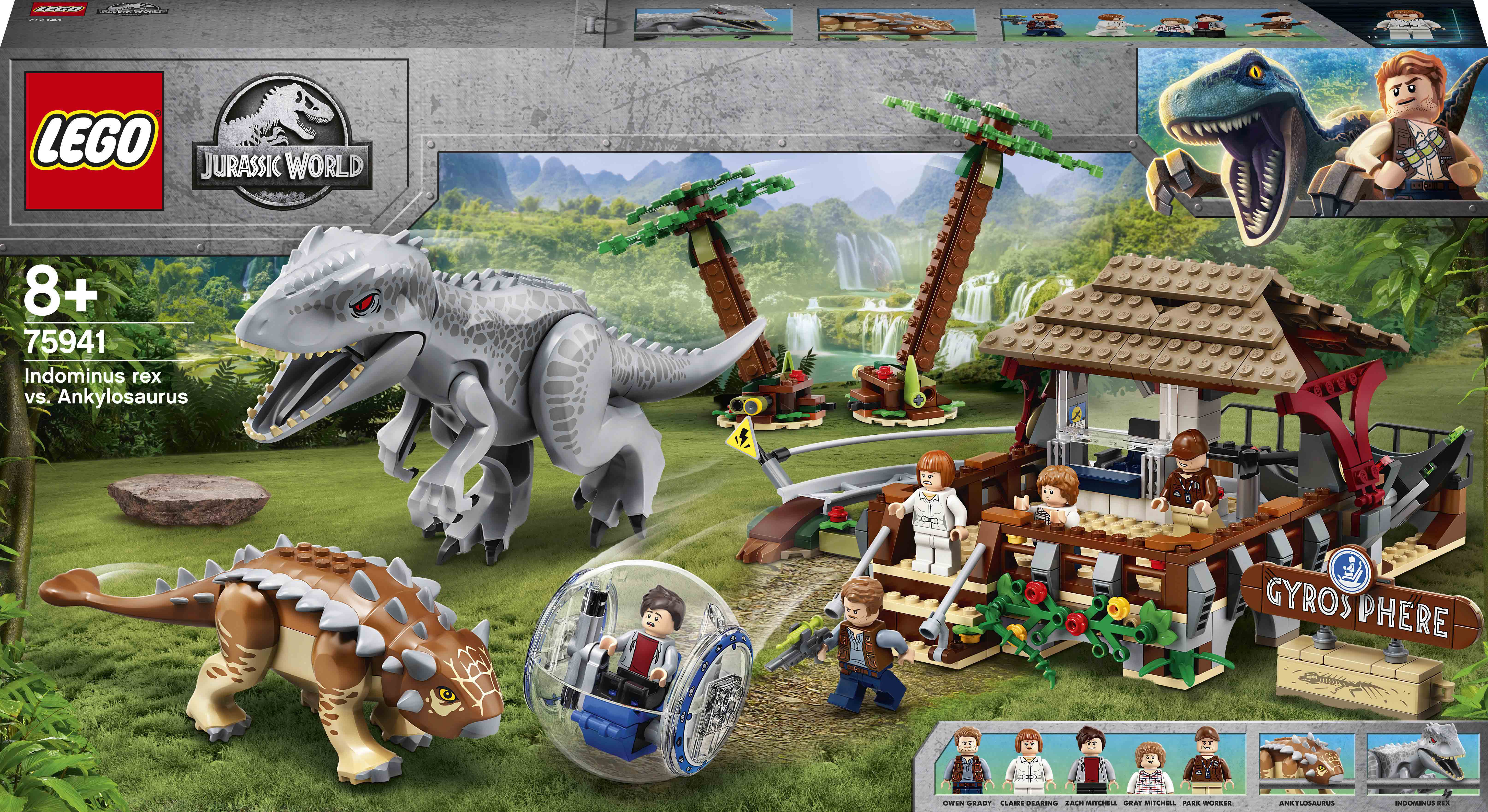 

Конструктор LEGO Jurassic World Индоминус Рекс против Анкилозавра (75941)