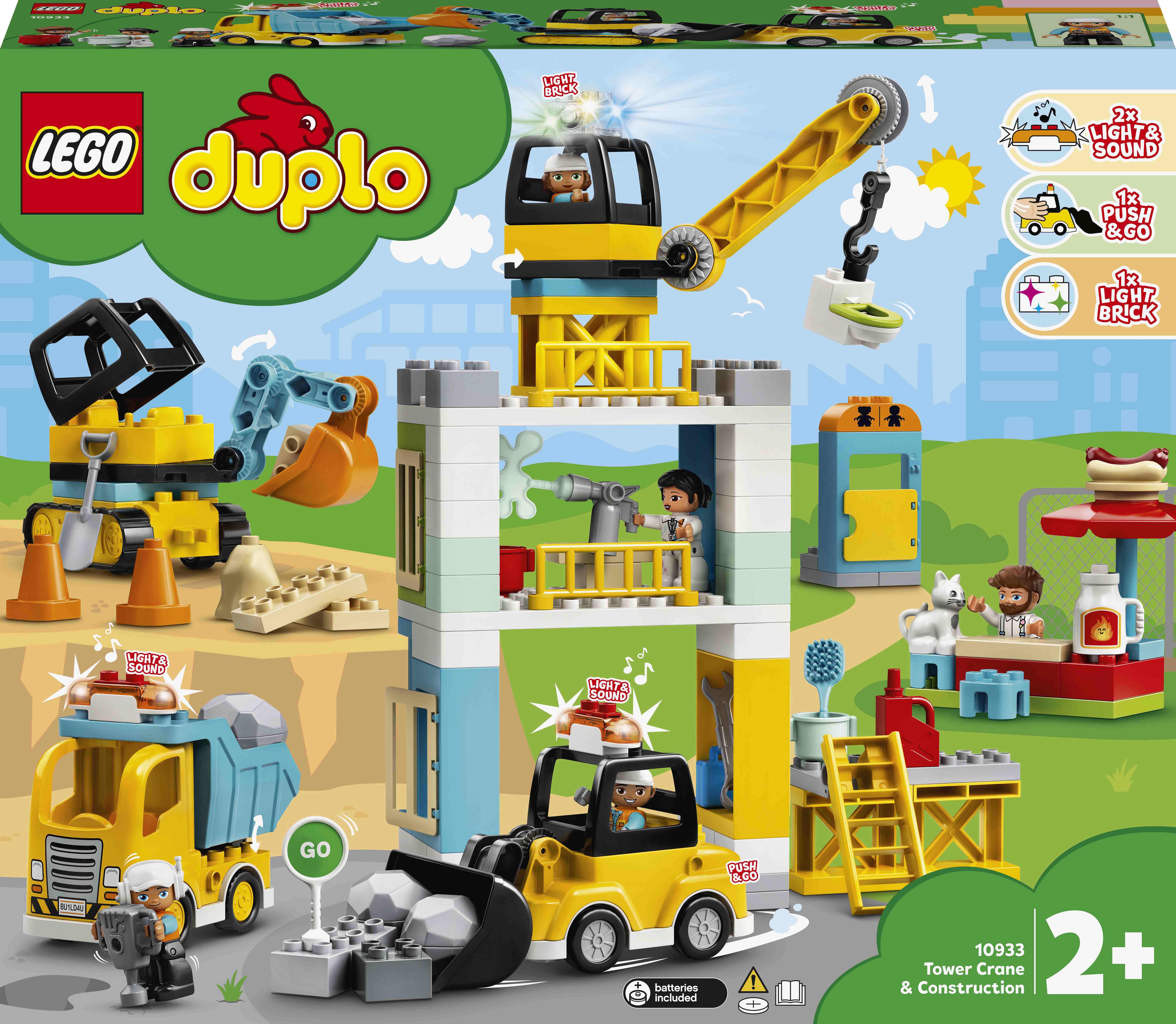 Акція на Конструктор LEGO DUPLO Башенный кран на стройке (10933) від Будинок іграшок