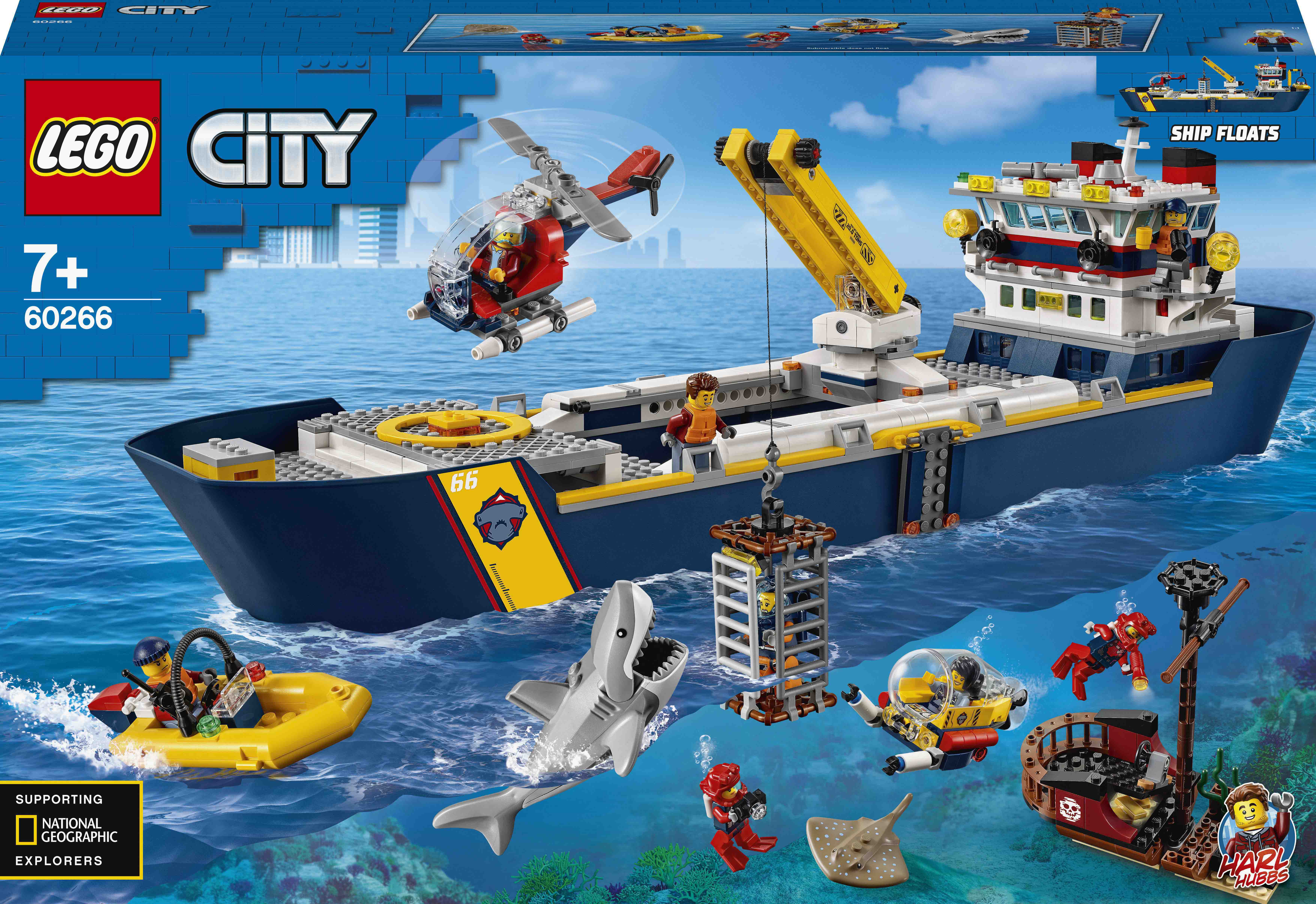 

Конструктор LEGO City Океан: исследовательское судно (60266)