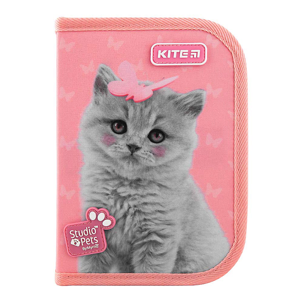 

Пенал Kite Котенок 1 отделение 2 отворота (SP20-622)