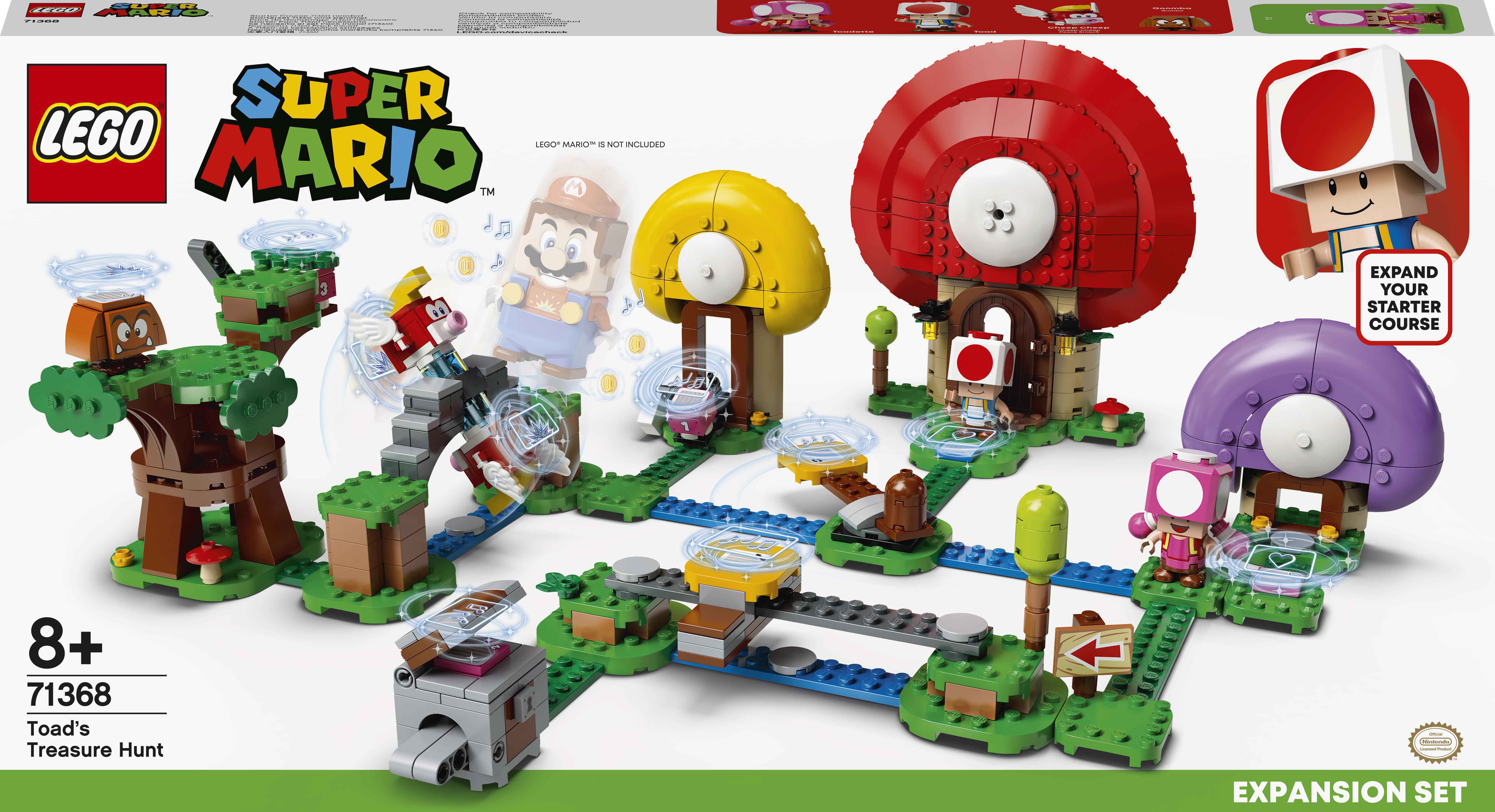 

Конструктор LEGO Super Mario Погоня за сокровищами Тоада. Дополнительный набор (71368)