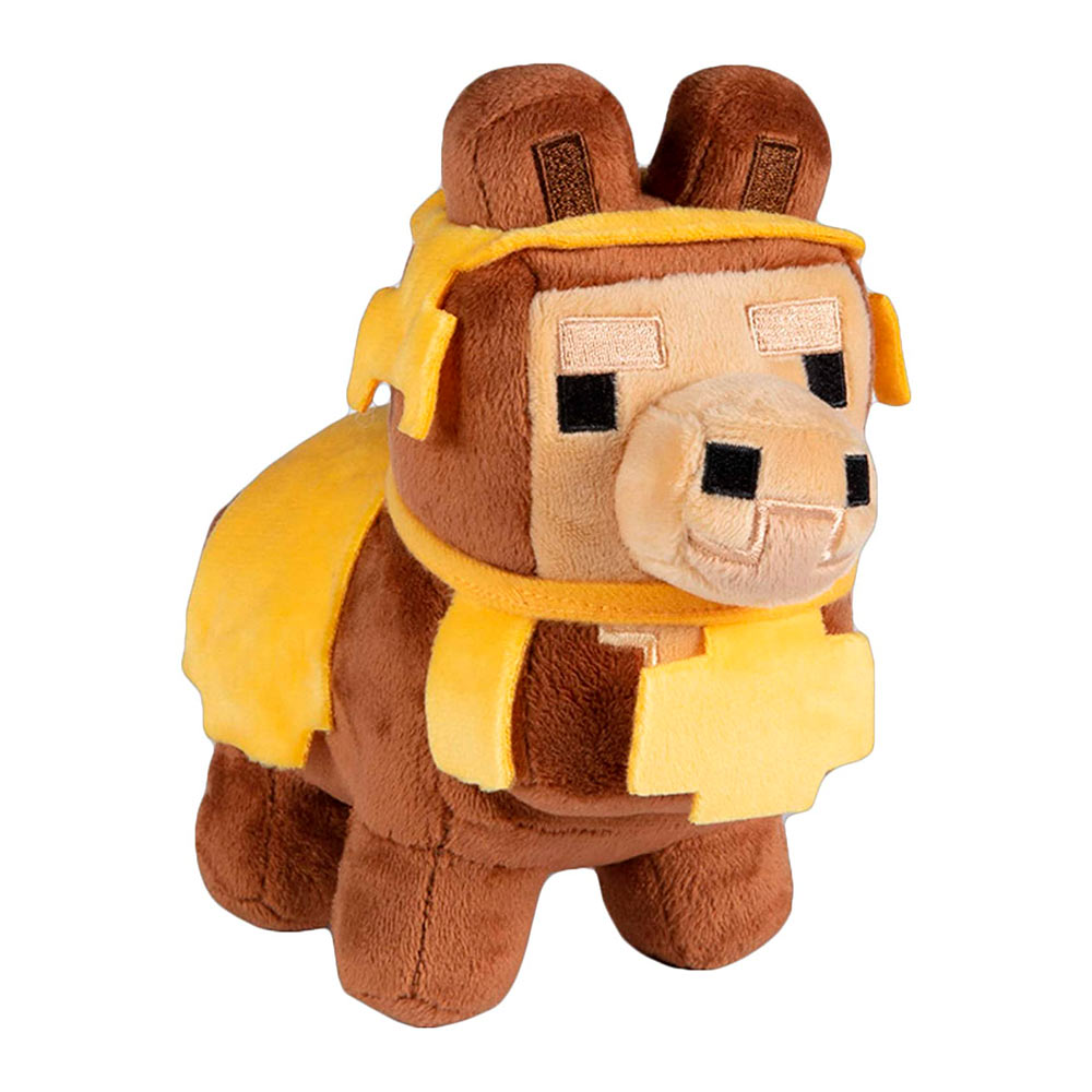 Акция на Мягкая игрушка J!NX Minecraft Happy Explorer Детеныш ламы коричневый 16 см (JINX-8732BR) от Будинок іграшок