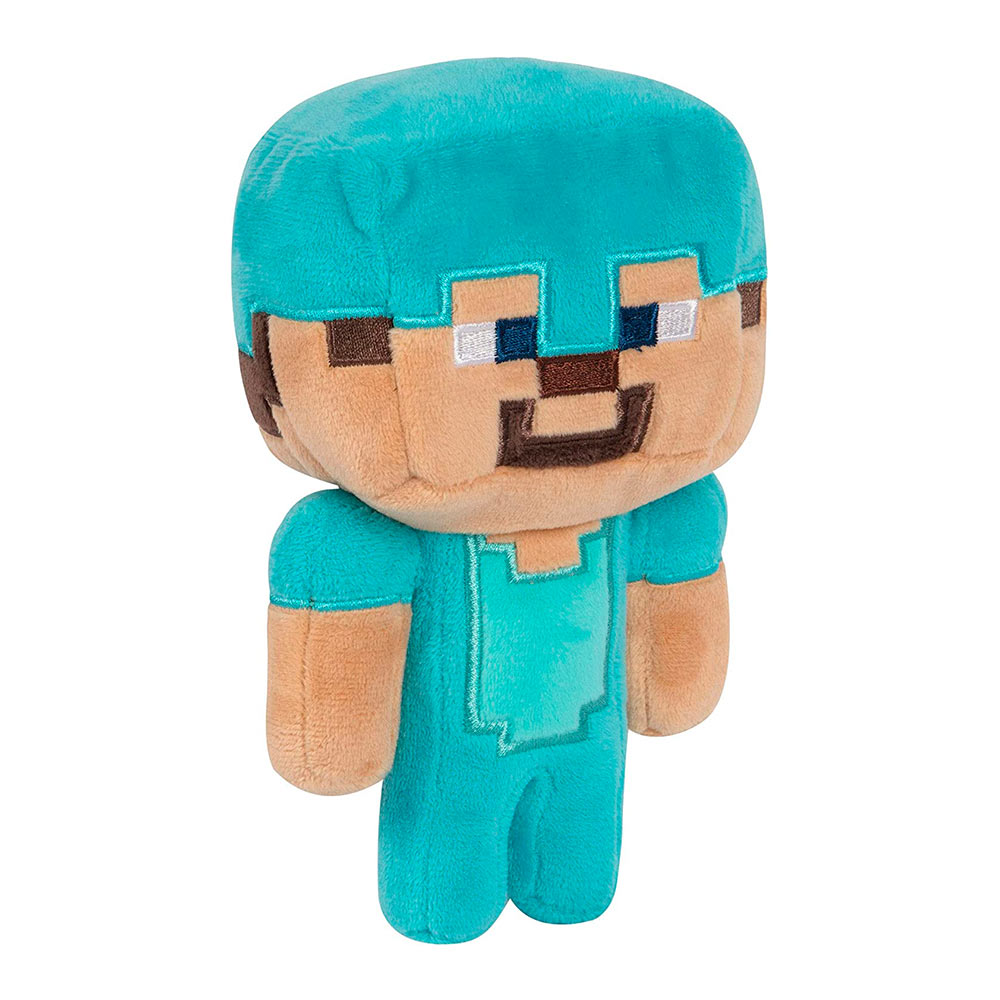 

Мягкая игрушка J!NX Minecraft Happy Explorer Бриллиантовый Стив 18 см (JINX-8731)