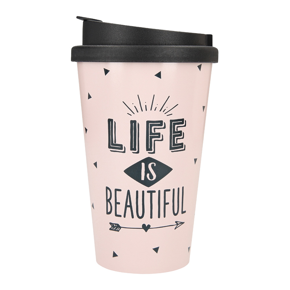 

Стакан Top Model Life is beautiful 350 мл с крышкой (042180/30)