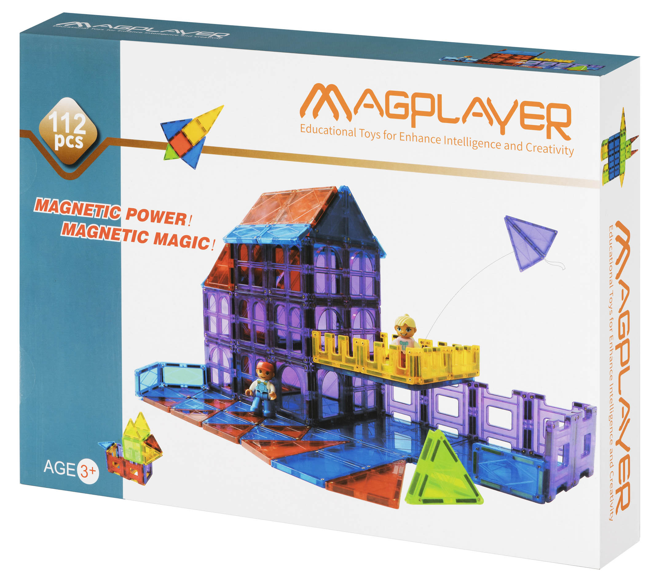 Акция на Конструктор Magplayer Магнітні плитки (MPL-112) от Будинок іграшок