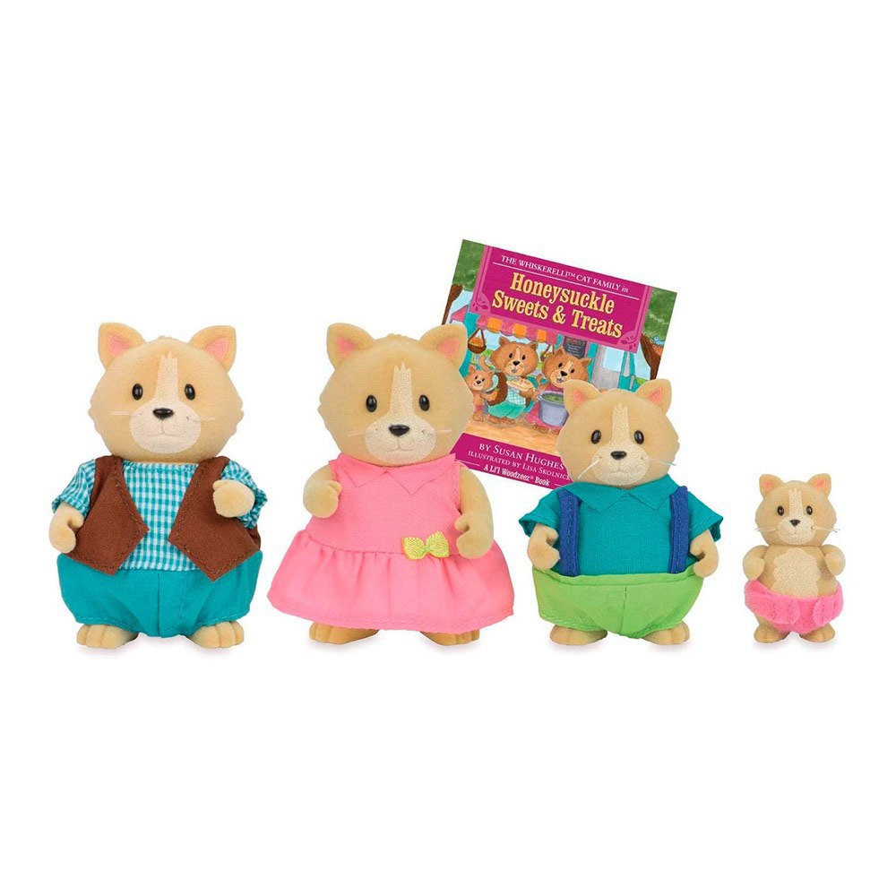 

Набор фигурок Li'l Woodzeez Семья котов с книжкой (6156M)