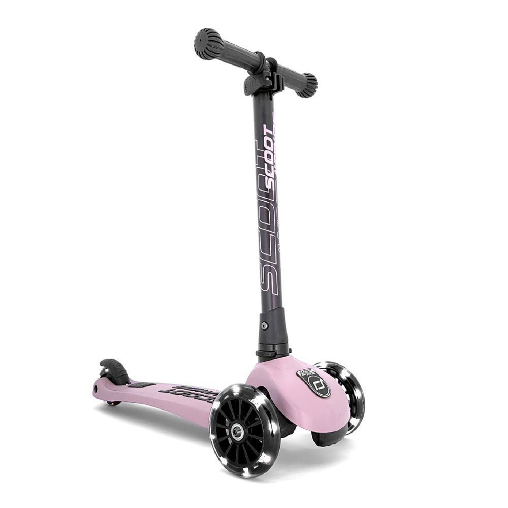 

Самокат Scoot & Ride Highwaykick-3 Пастельно-розовый колеса светятся (SR-96346)
