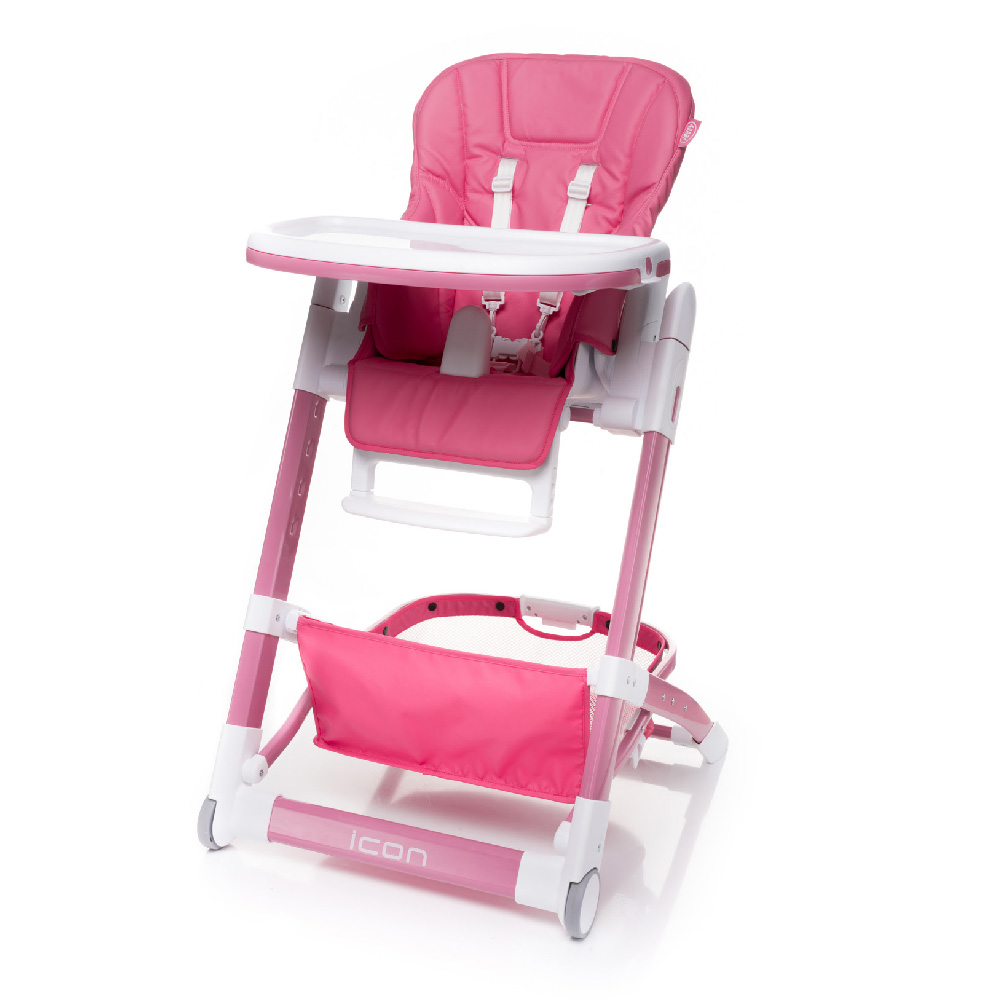 

Стульчик для кормления 4Baby Icon розовый (4IC04)