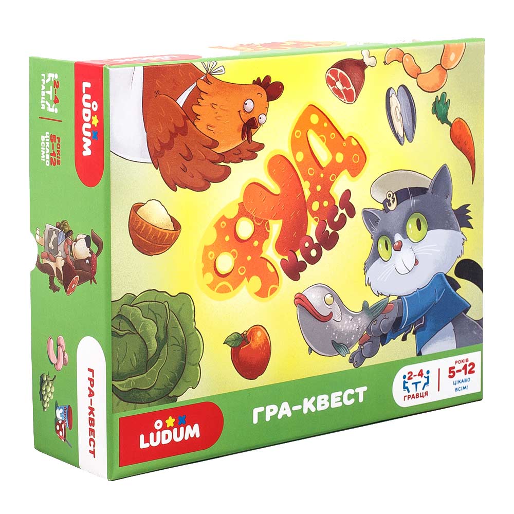 

Настольная игра Ludum ФУДквест на украинском (LG2047-61)