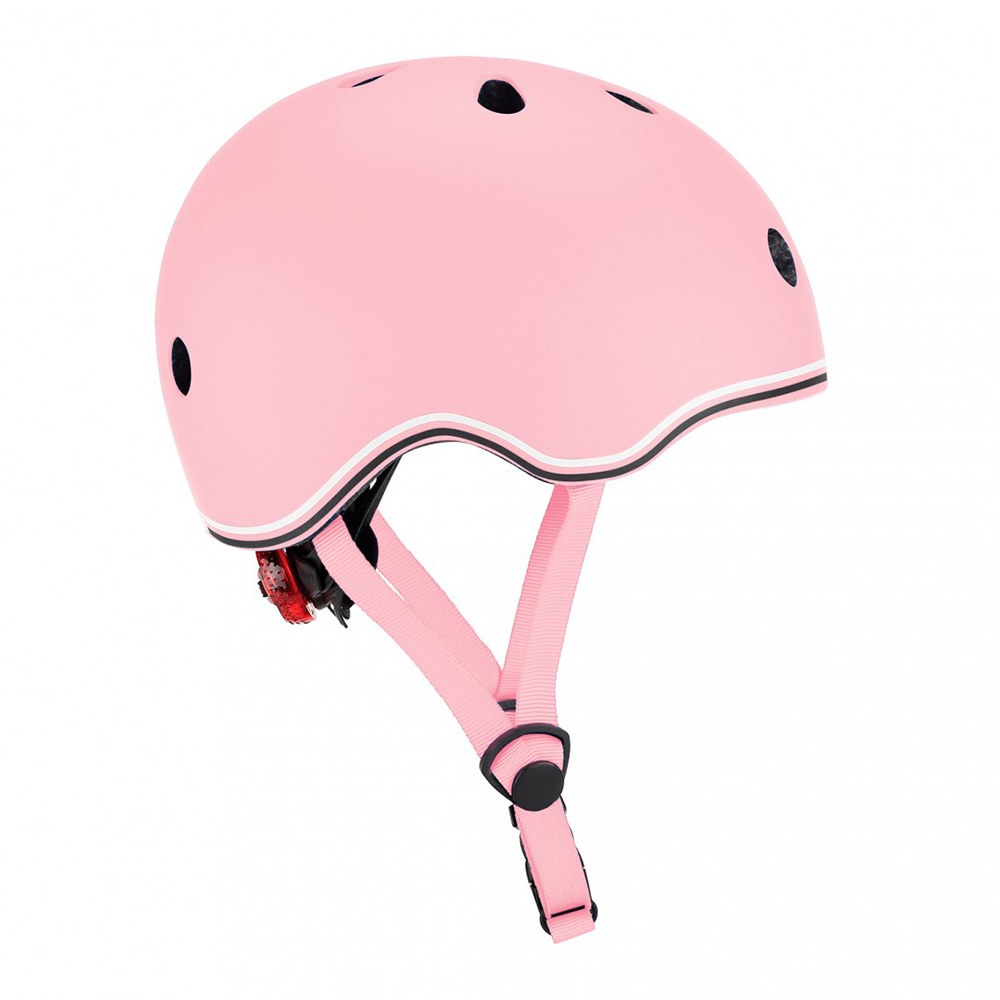 Акция на Защитный шлем Globber Go Up Lights розовый 45-51 см с фонариком (506-210) от Будинок іграшок