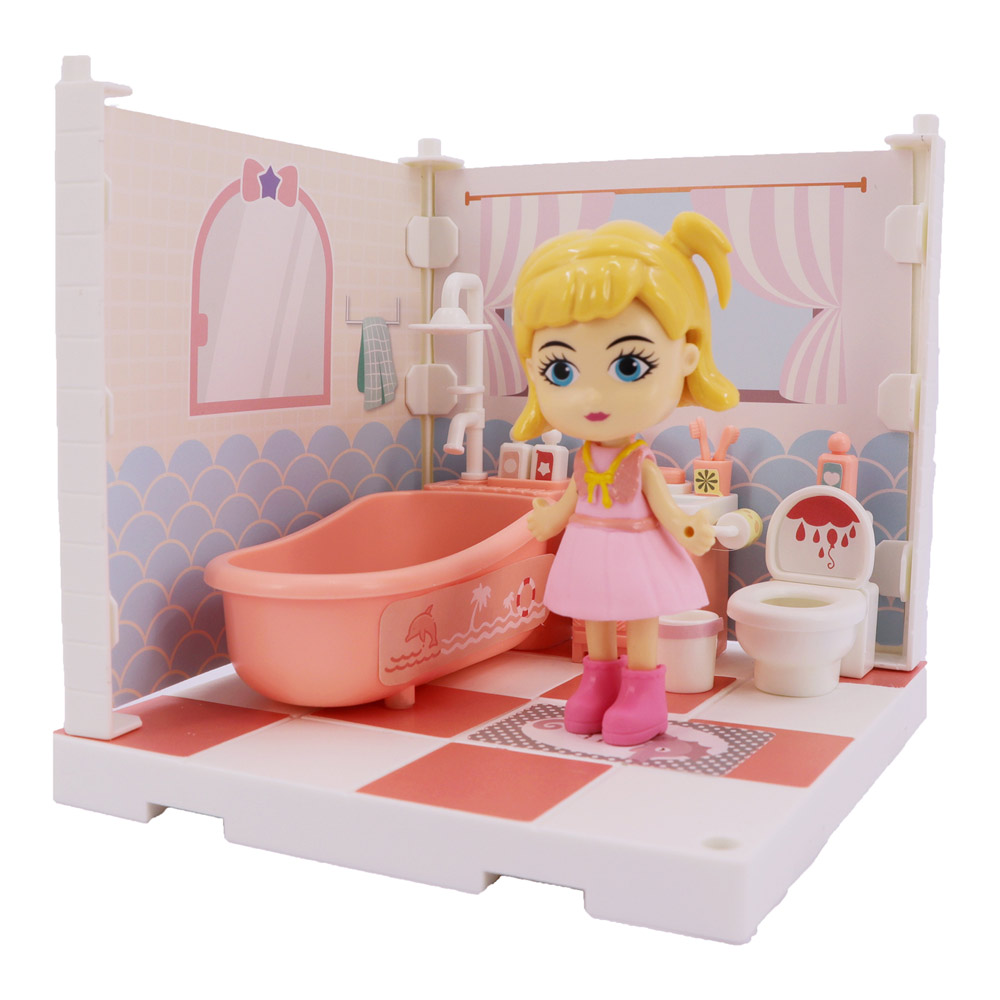 

Игровой набор Funky Toys Уютный уголок Кукла в ванной комнате (FT3108)