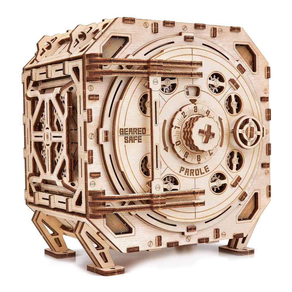 

Трехмерный пазл Wood Trick Сейф-копилка с цифровым замком механический (4820195191019)