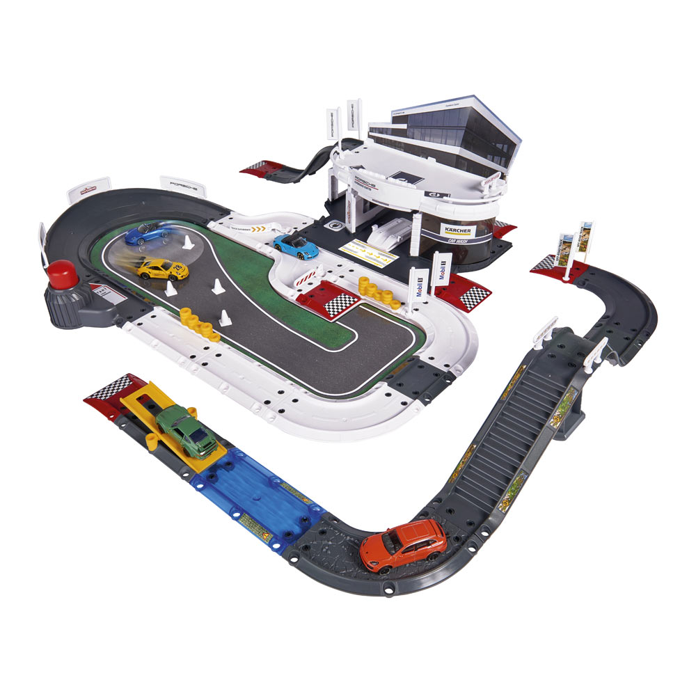 

Игровой набор Majorette Creatix Испытательный центр Порше с 5 машинками (2050029)