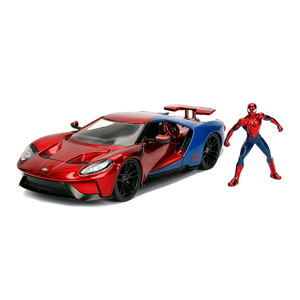 

Машина Jada Spider-Man Форд GT с фигуркой Человека-паука 1:24 (253225002)