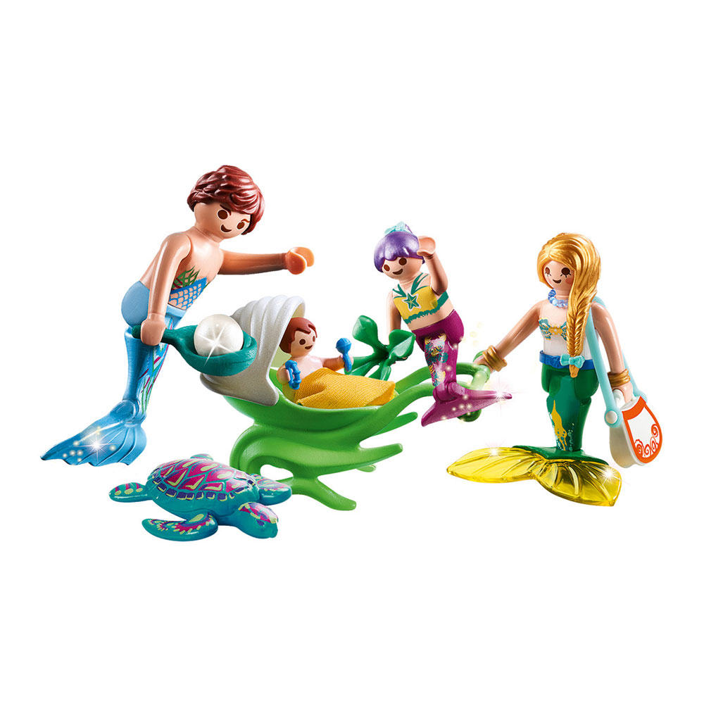 

Конструктор Playmobil Magic Семья русалок с коляской-ракушкой (70100)