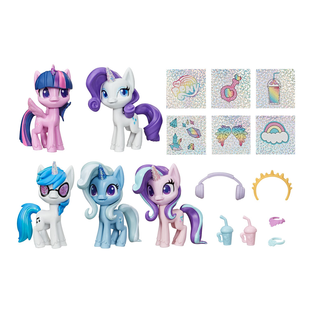 

Набор фигурок My Little Pony Блестящие единороги с сюрпризами (E9106)