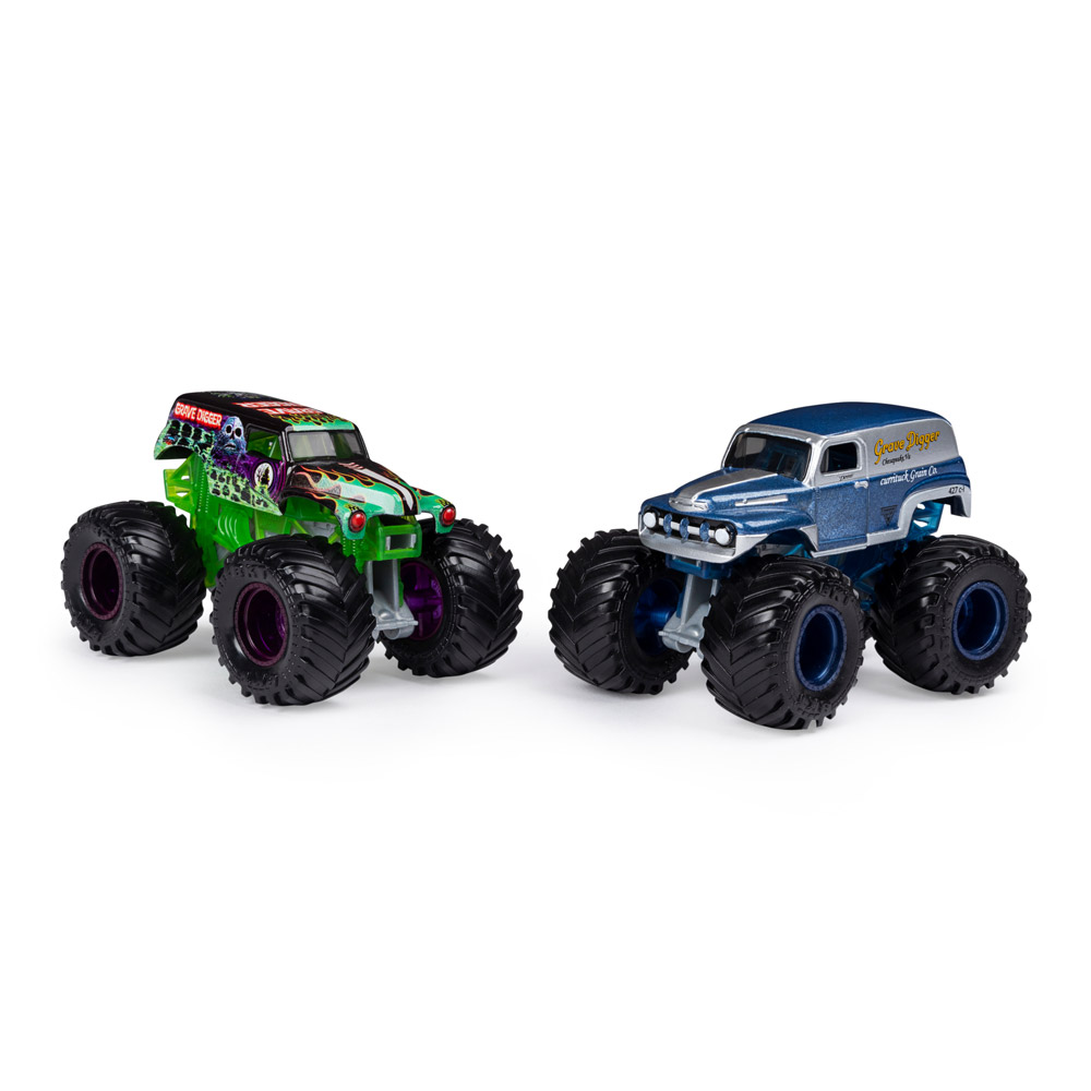 

Машинки Monster Jam Grave Digger и Grave Digger currituck Grain Cо 1:64 (6044943-5)