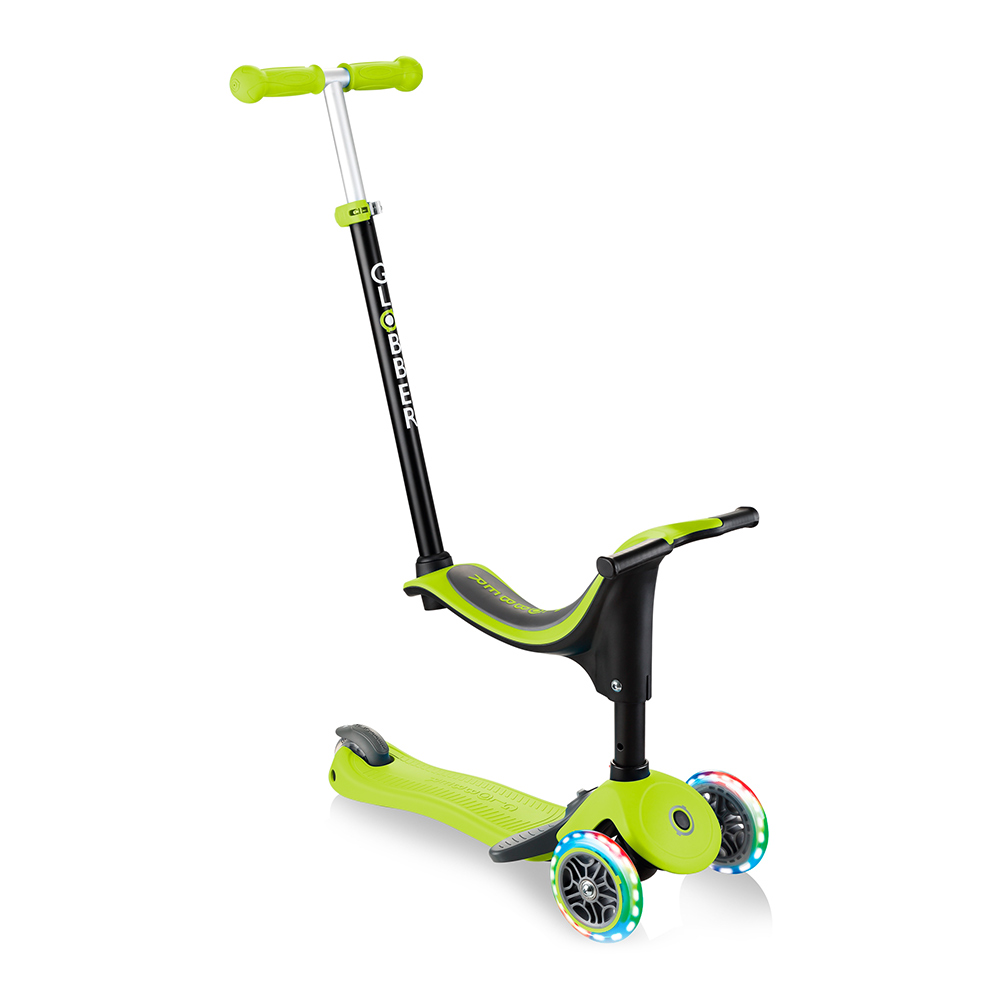 

Самокат Globber Go up sporty plus lights 5 в 1 зеленый с подсветкой (642-106)