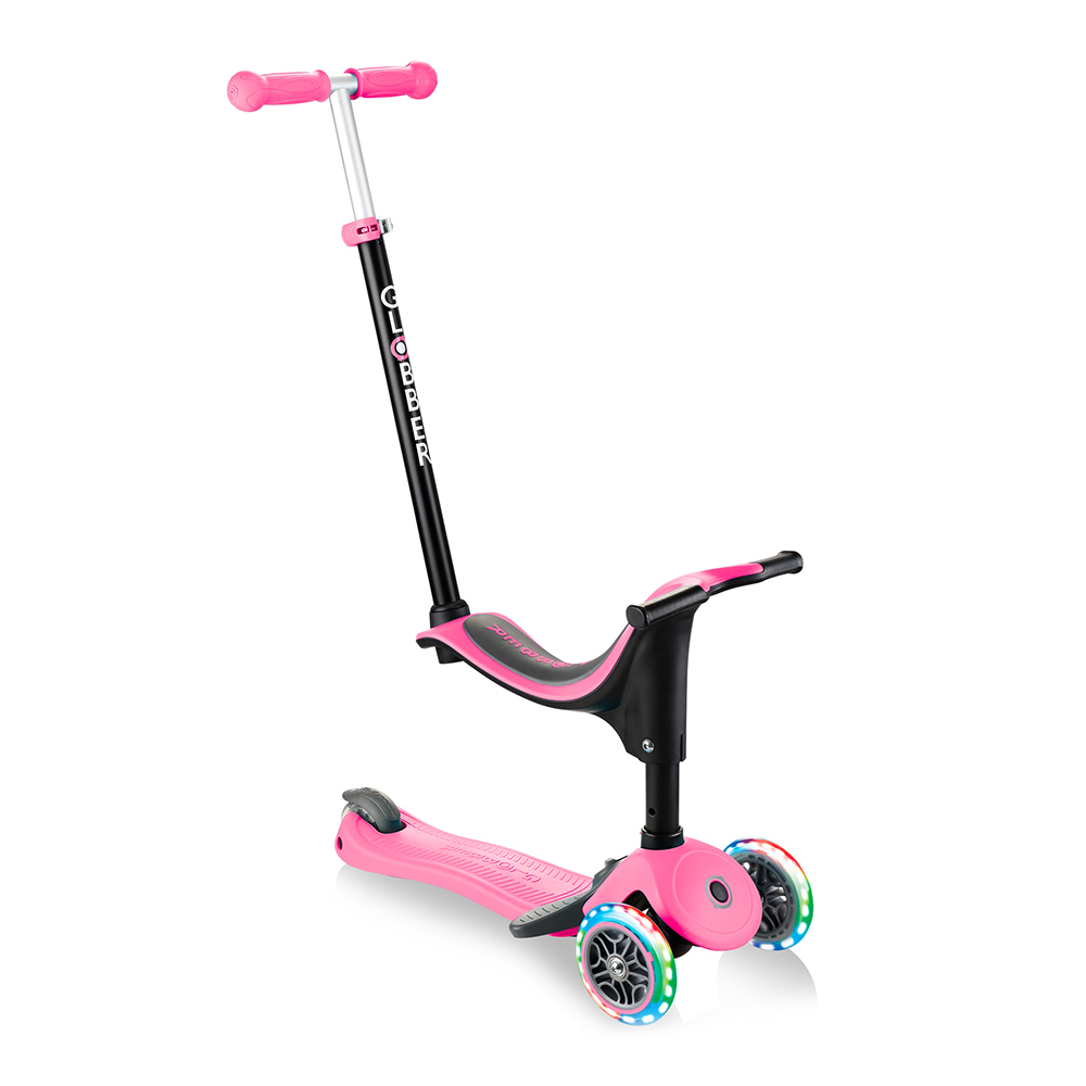 

Самокат Globber Go up sporty plus lights 5 в 1 розовый с подсветкой (642-110)