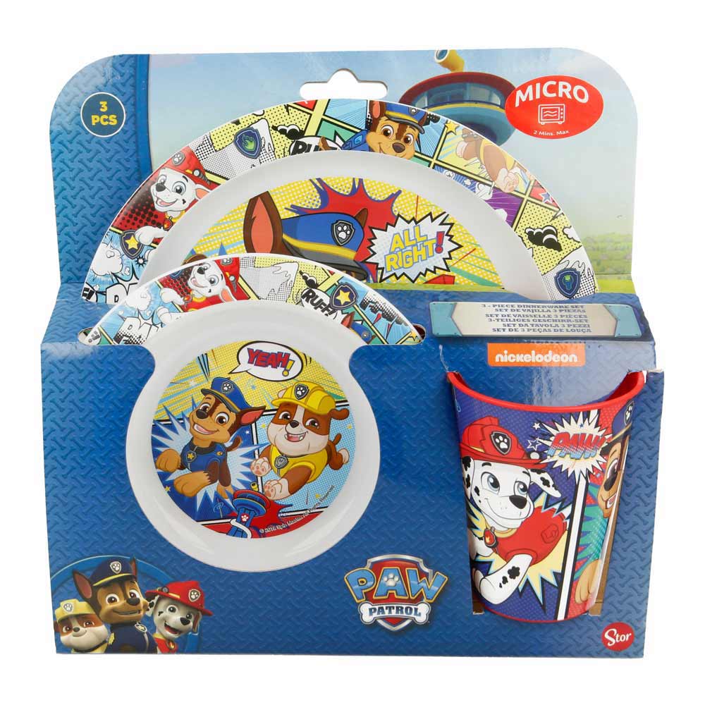 

Набор посуды Stor Paw patrol Спасатели пластиковый 3 предмета (Stor-18949)