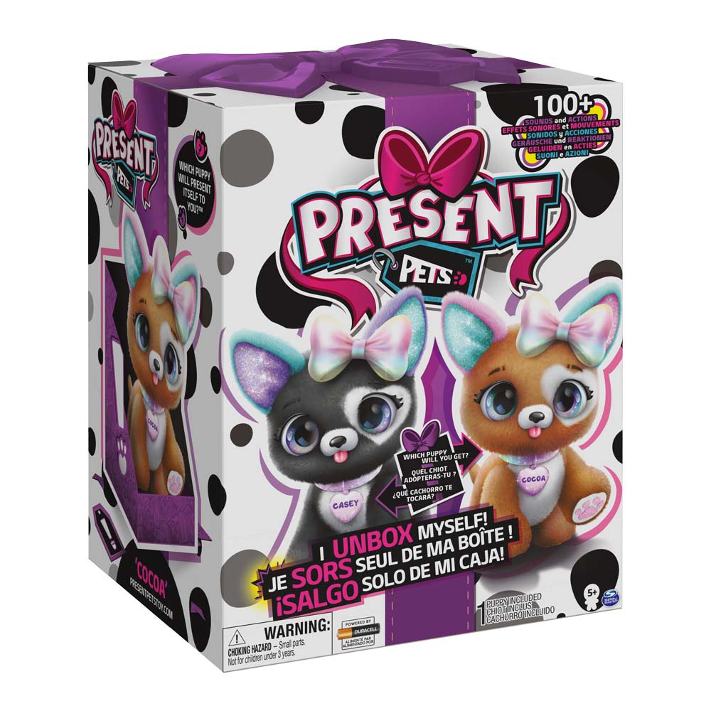Акція на Мягкая игрушка-сюрприз Spin master Present pets интерактивная (6059159) від Будинок іграшок