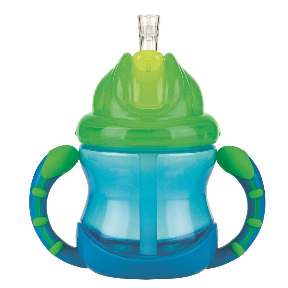 

Поїльник Nuby Flip-It з трубочкою-непроливайкою синій (NV0404002/NV0404002blu)