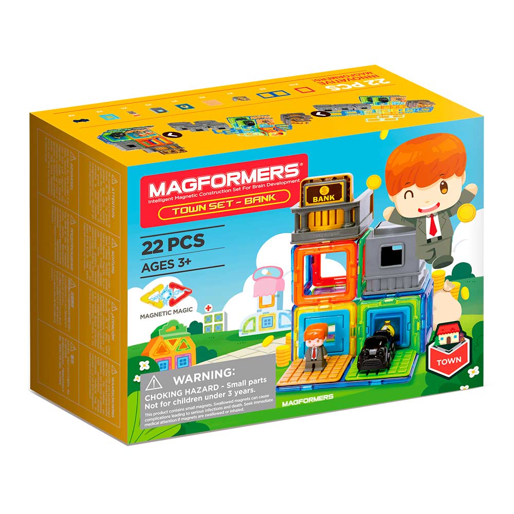 

Магнитный конструктор Magformers Банк 22 элемента (717009)