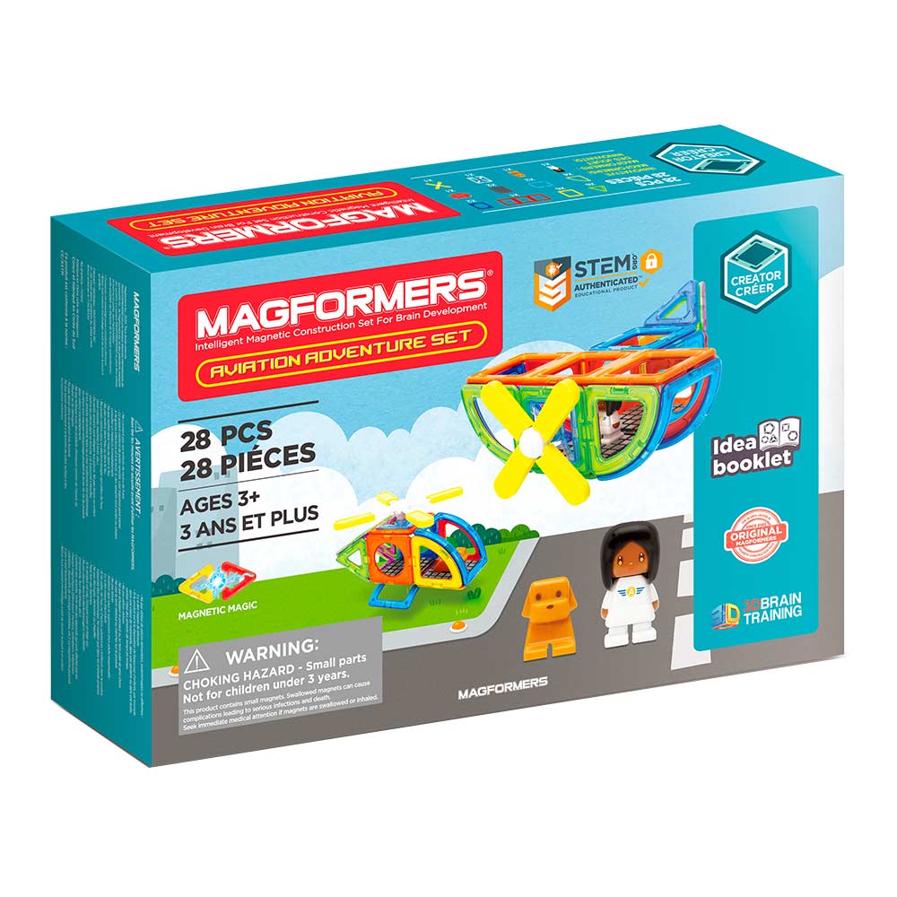 

Магнитный конструктор Magformers Путешествие на самолете 28 элементов (703015)