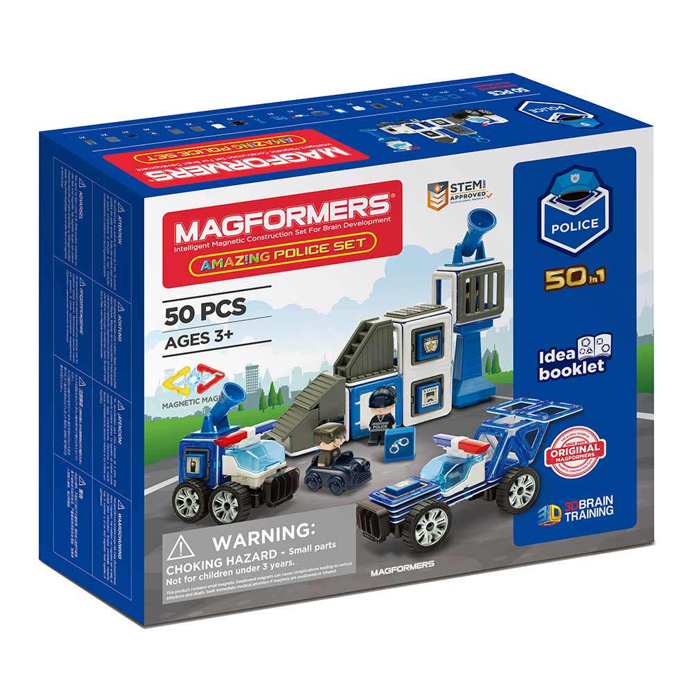 

Магнитный конструктор Magformers Полиция 50 элементов (717002)