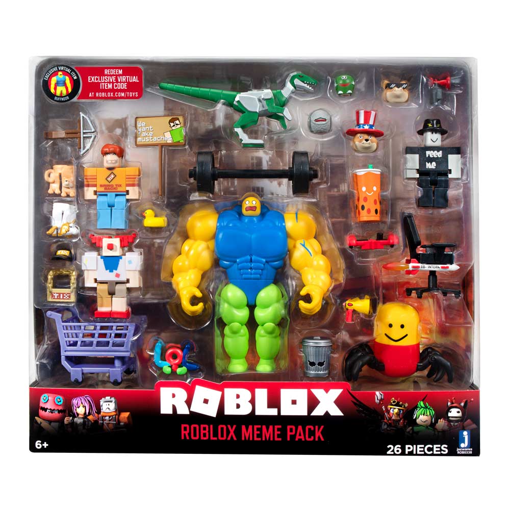 Акція на Набор фигурок Jazwares Roblox Feature Environmental set Roblox Meme Pack W8 (ROB0338) від Будинок іграшок