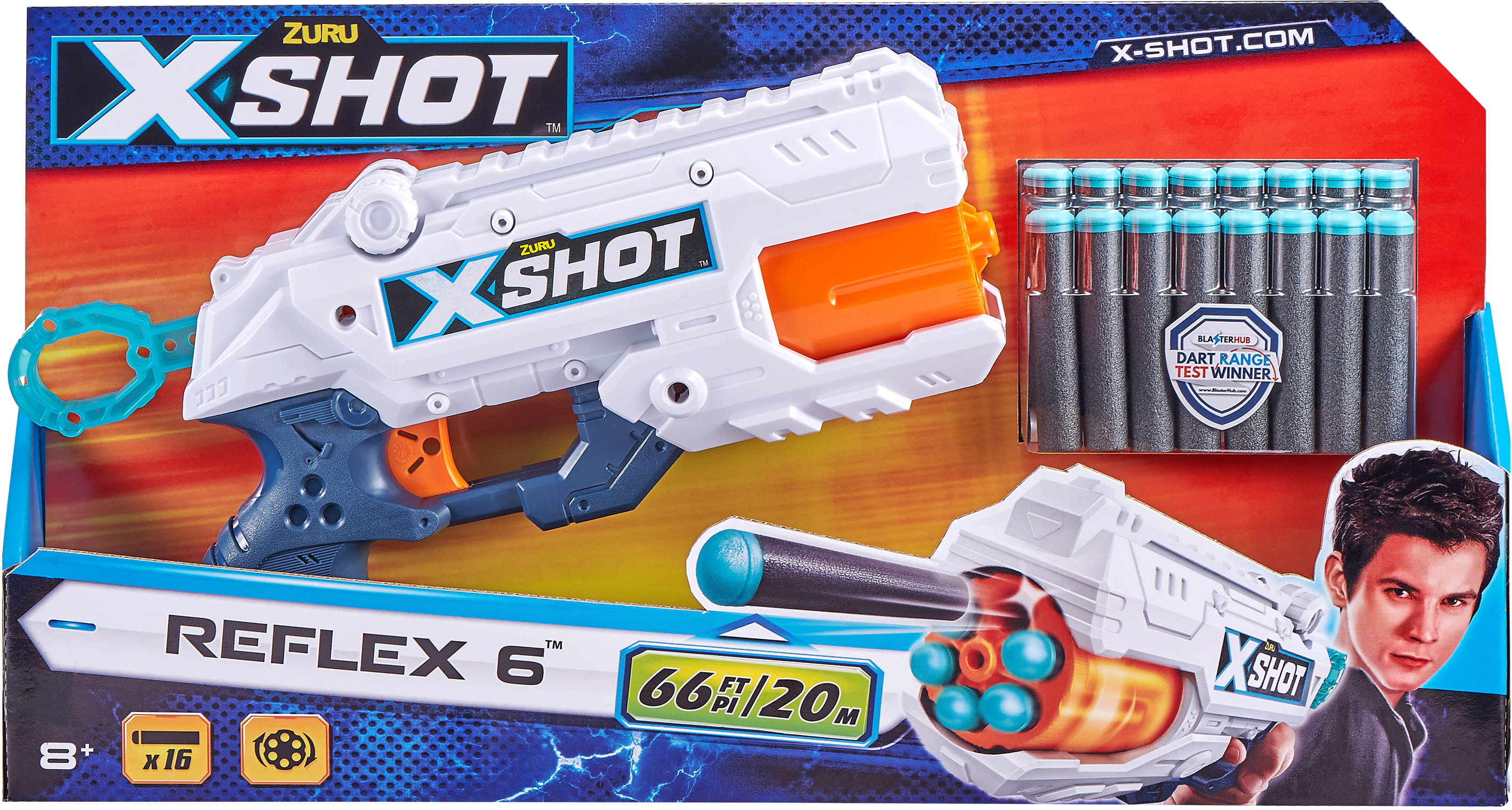 

Скорострельный бластер ZURU X-Shot Excel Reflex 6 (36433Z)