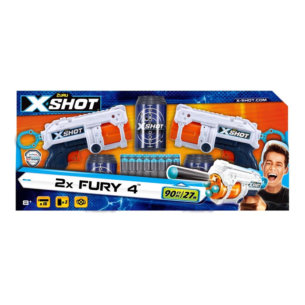 

Набор бластеров ZURU X-Shot Excel fury 4 2PK (36329Z)