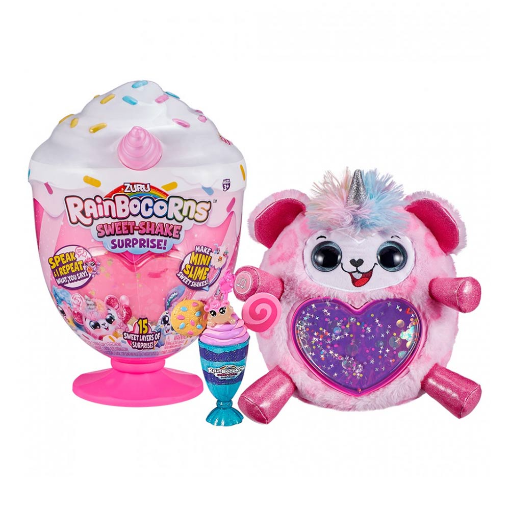 

Мягкая игрушка-сюрприз Rainbocorns Sweet Shake Рейнбокорн-H со звуковыми эффектами (9212H)