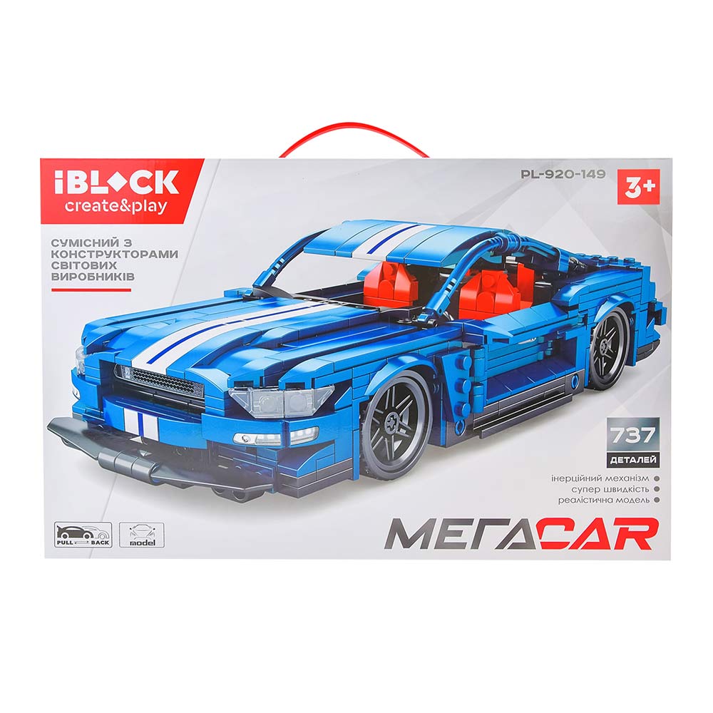 

Конструктор IBLOCK Mustang Shelby (PL-920-149)