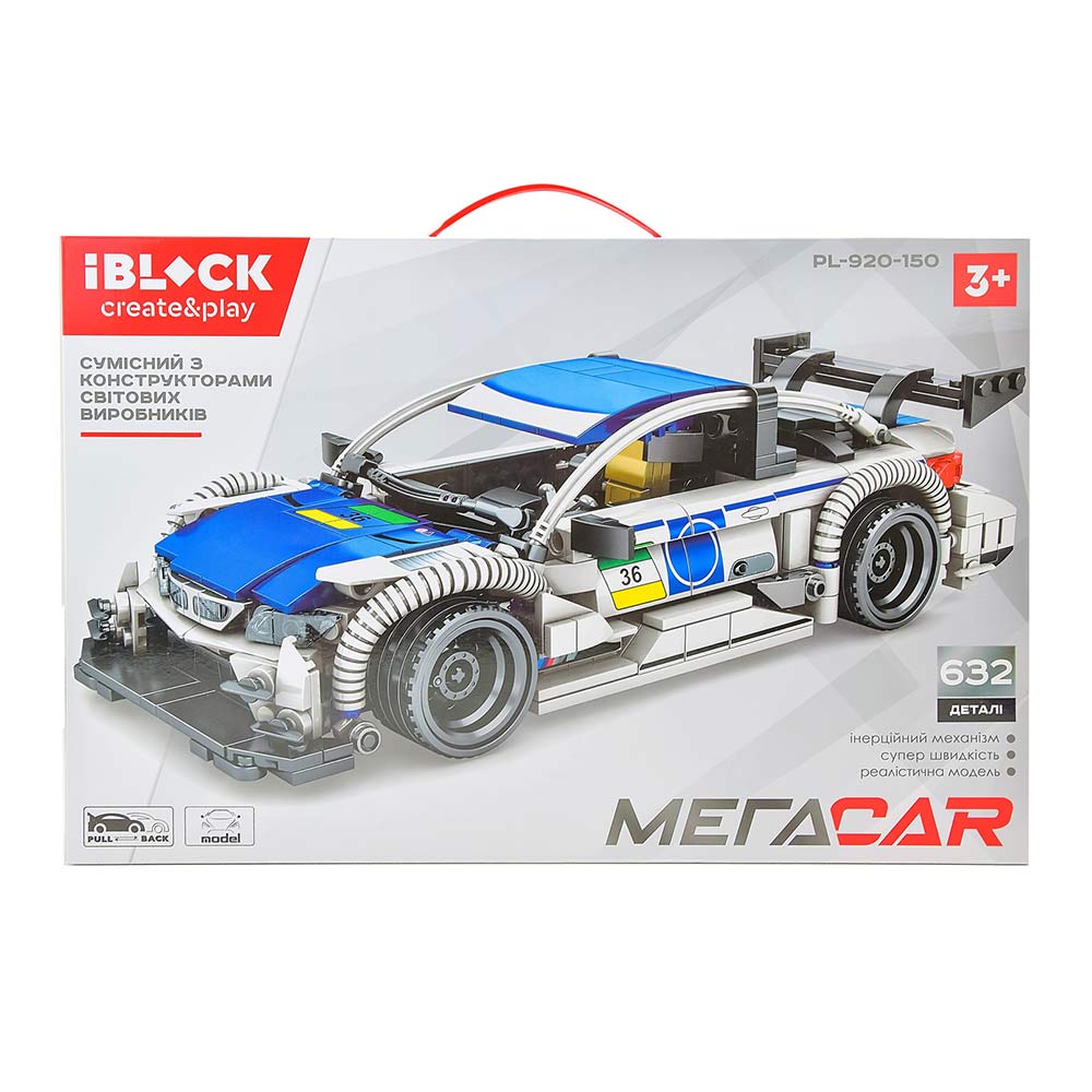 

Конструктор IBLOCK Гоночный BMW (PL-920-150)