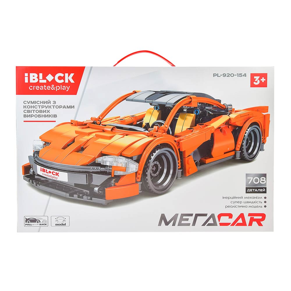 

Конструктор IBLOCK McLaren оранжевый (PL-920-154)