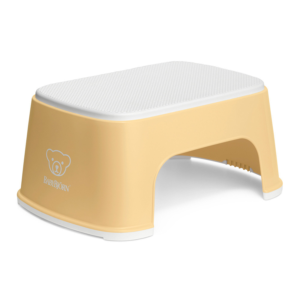 

Подставка BabyBjorn Step stool желто-белая (7317680612663)