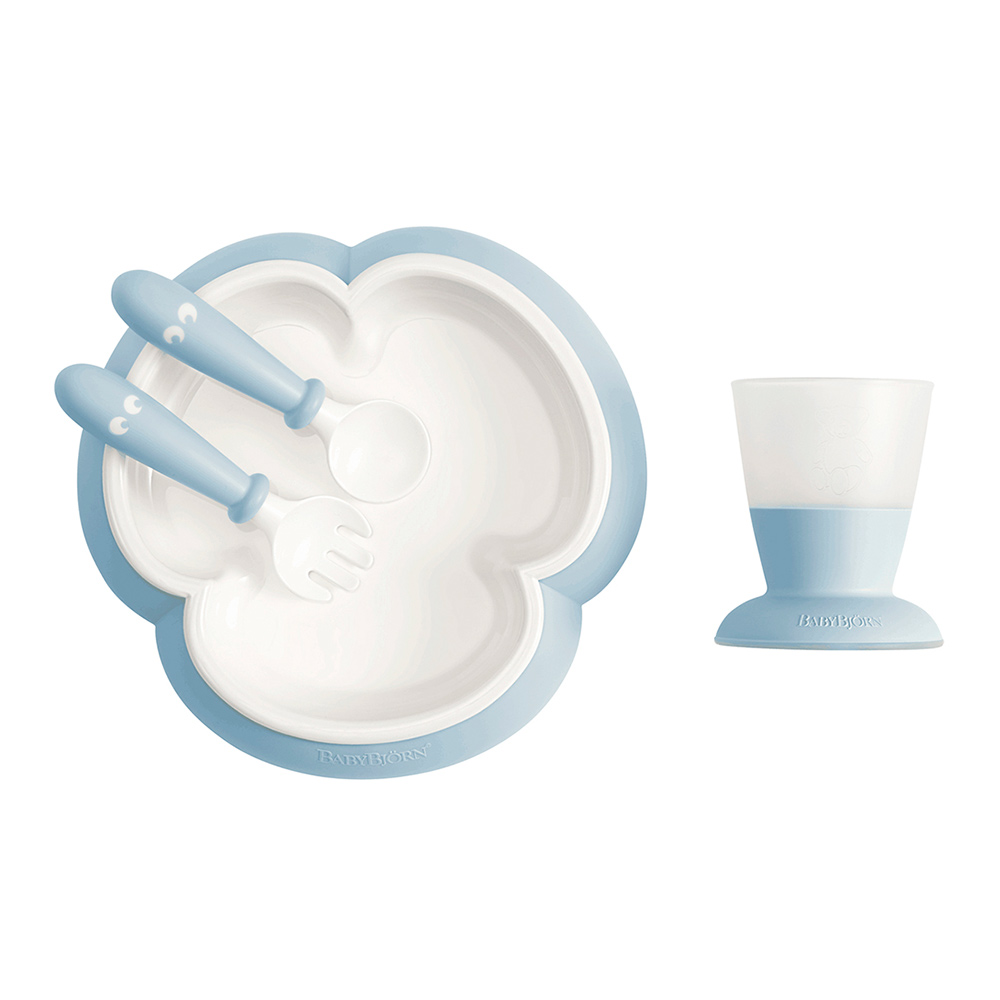 

Набор для кормления BabyBjorn Baby feeding set голубой 4 предмета (7317680781673)