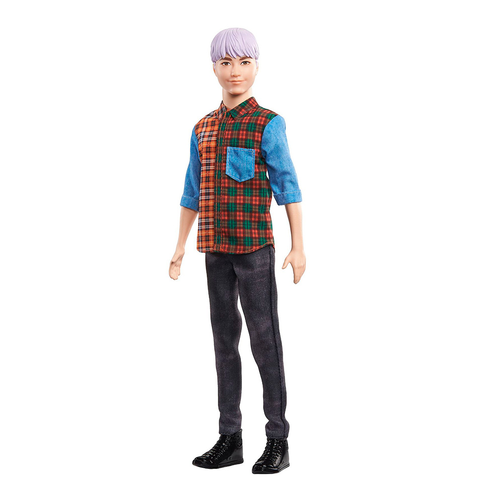 

Кукла Barbie Fashionistas Кен в клетчатой рубашке (DWK44/GHW70)