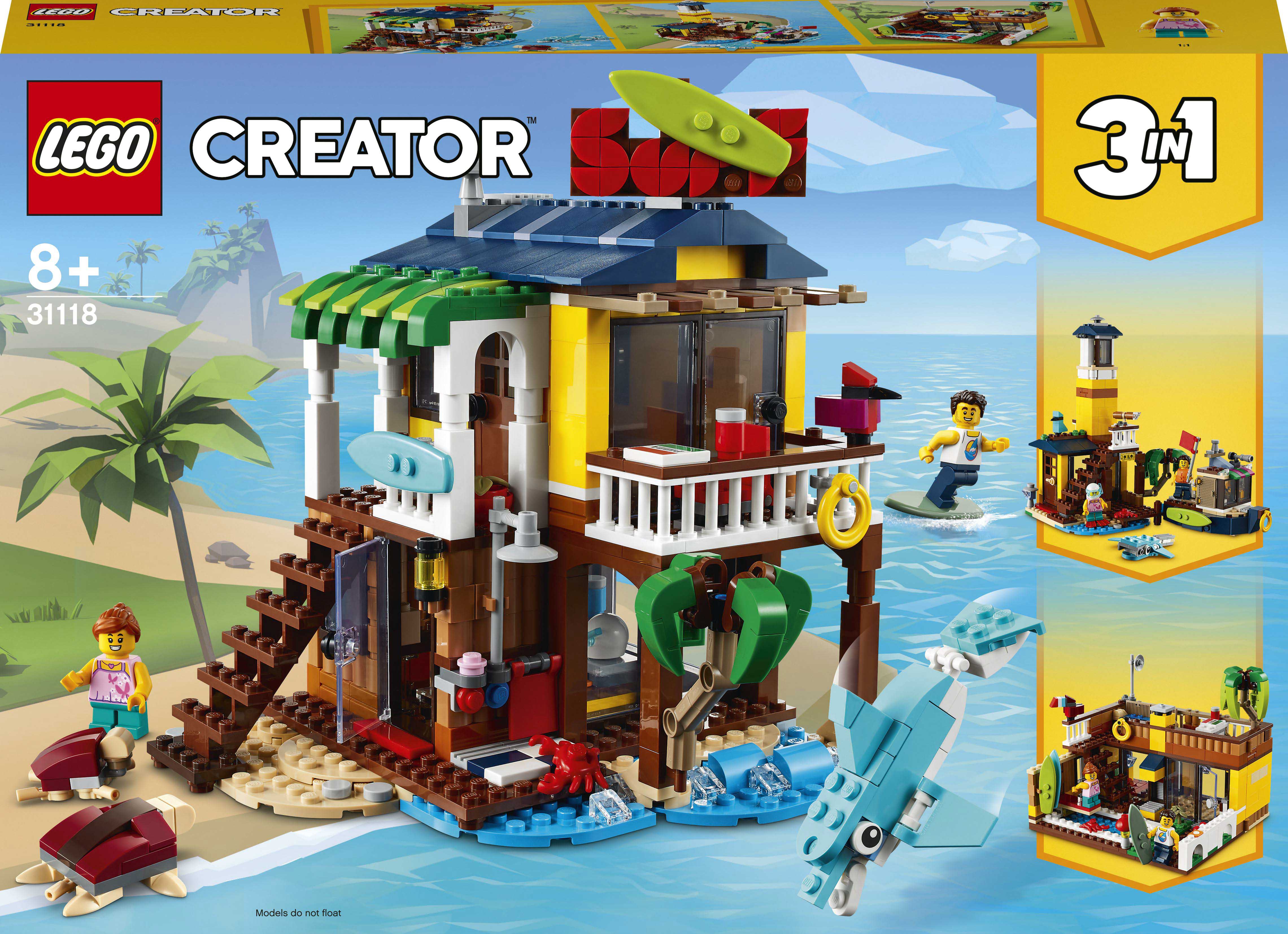 

Конструктор LEGO Creator Пляжний будиночок серферів (31118)