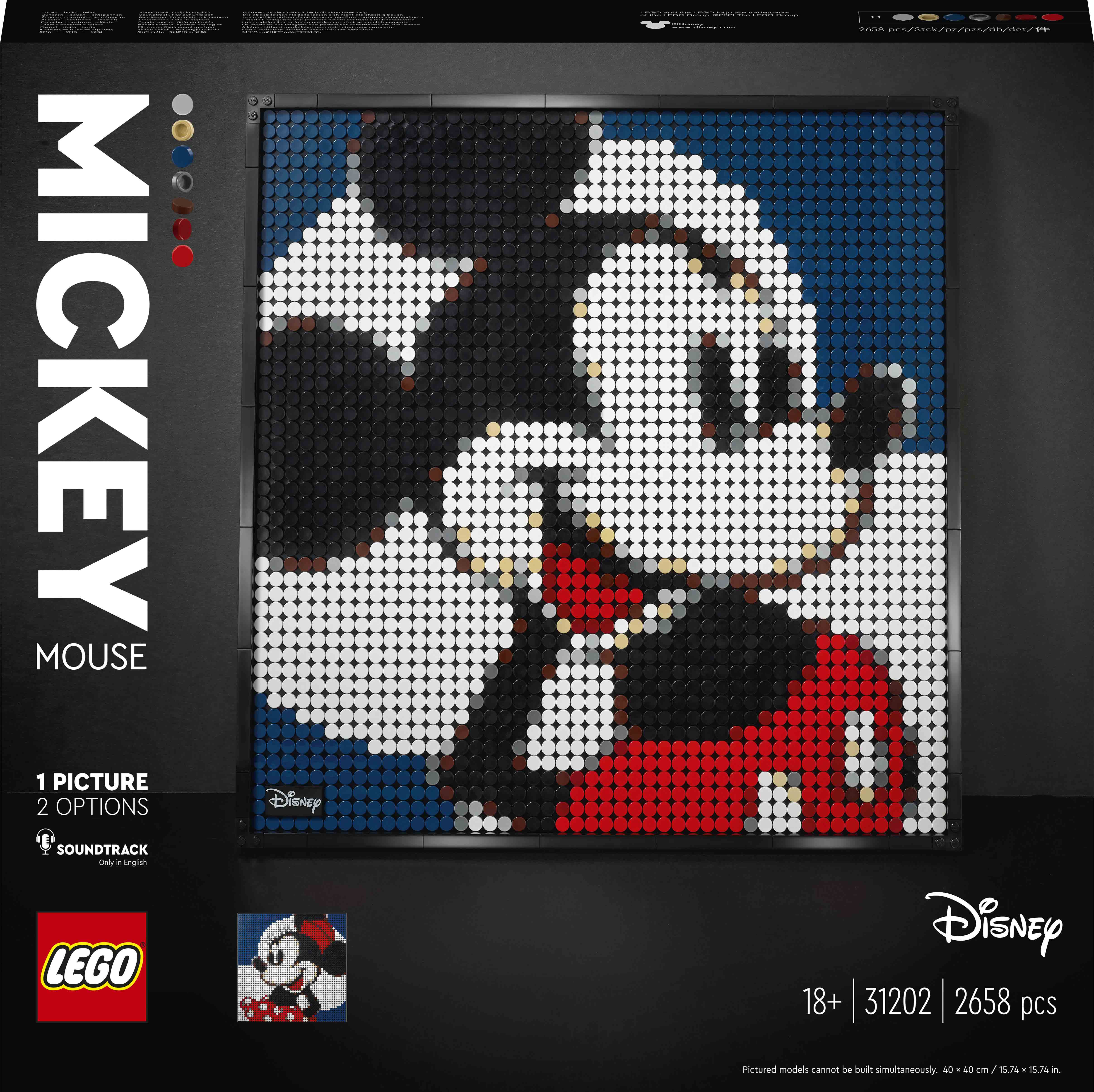

Конструктор LEGO Art Діснеївський Міккі Маус (31202)
