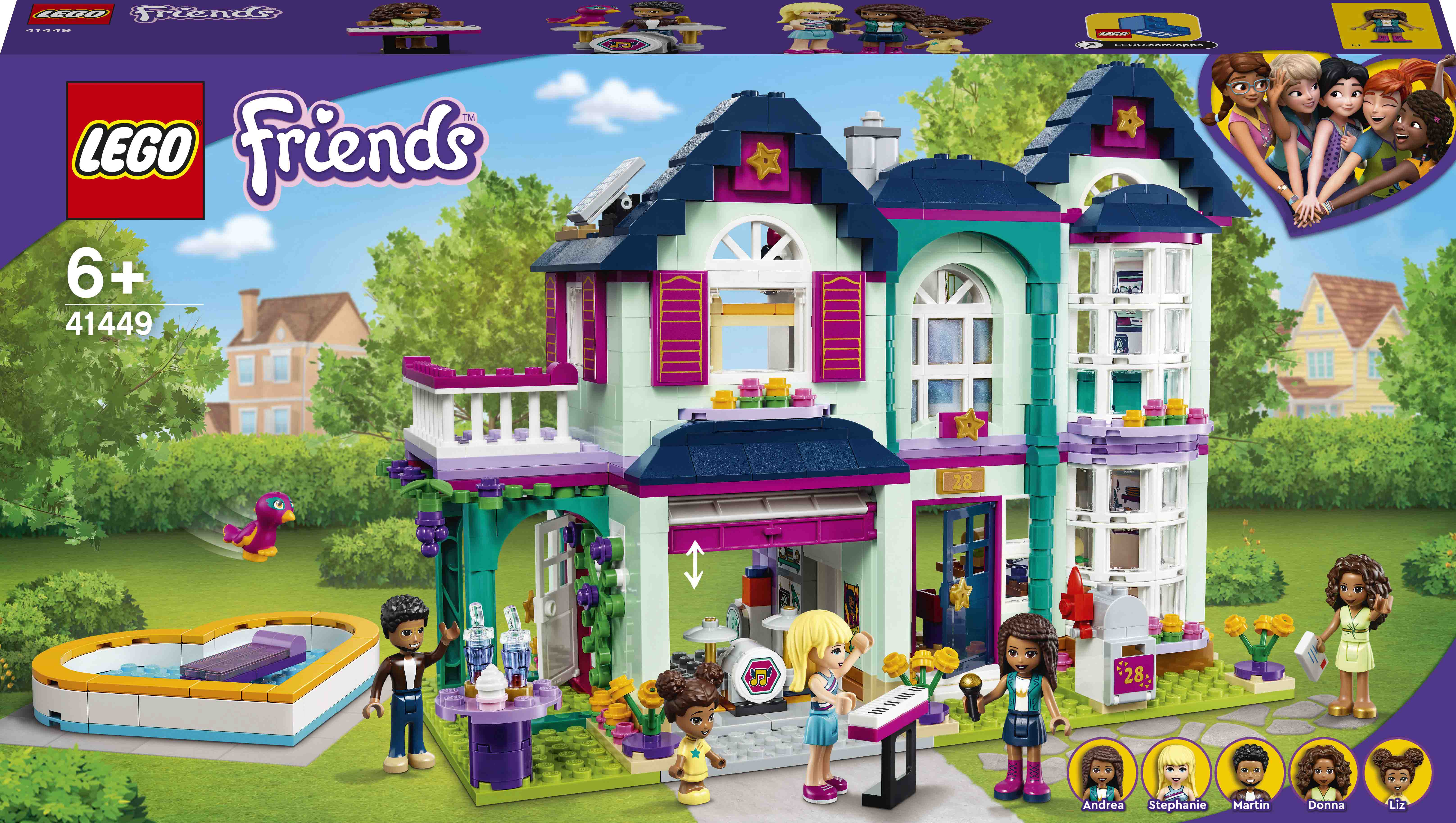 

Конструктор LEGO Friends Дом семьи Андреа (41449)