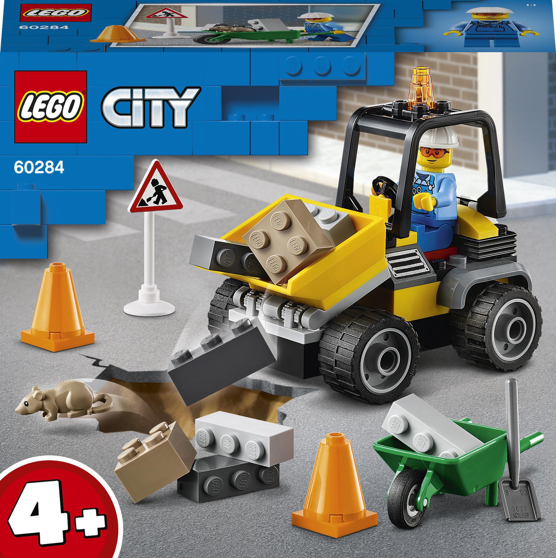 Акція на Конструктор LEGO City Автомобиль для дорожных работ (60284) від Будинок іграшок